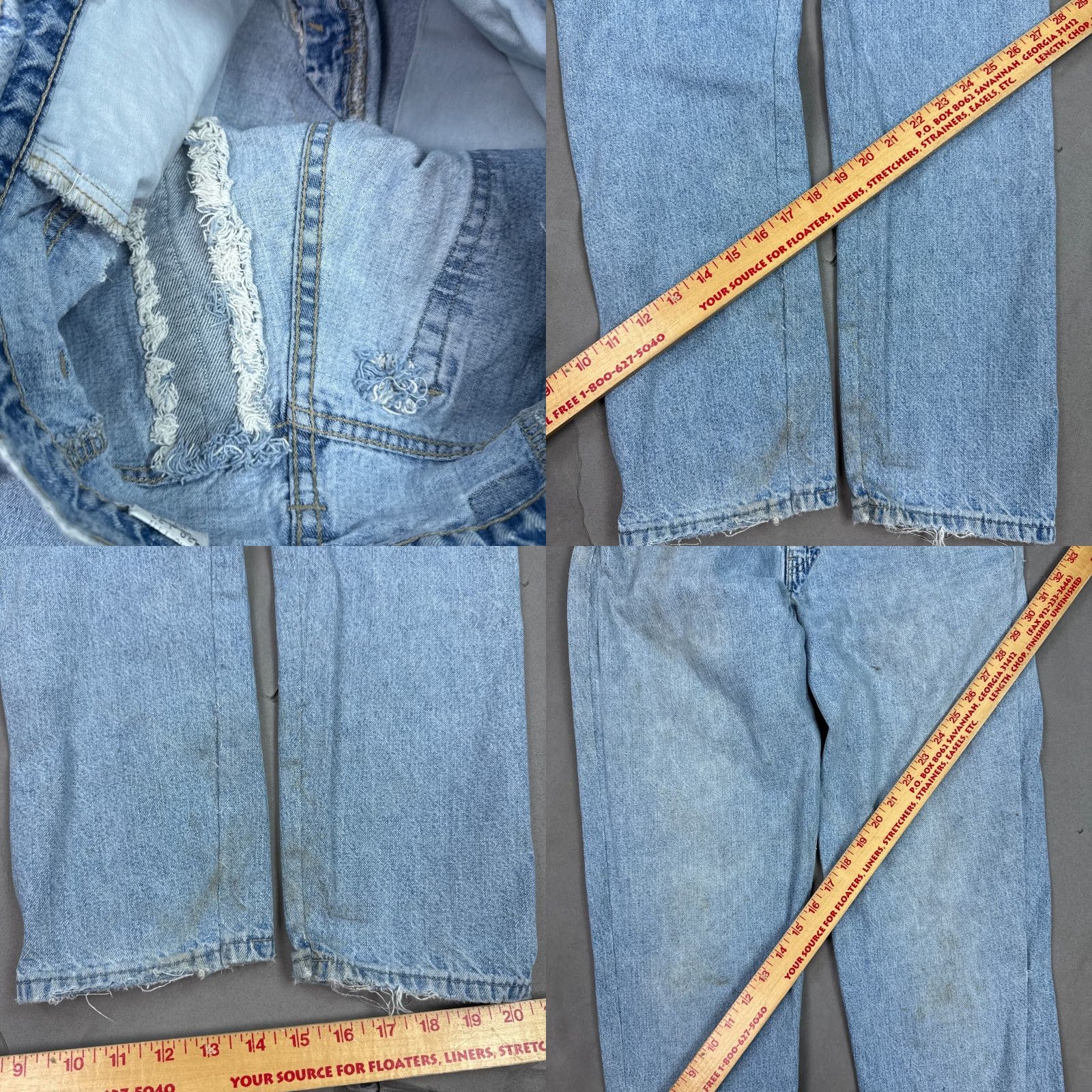 Levi's VINTAGE Levi's Jeans Mens 30x32 Blue L2 90s Made USA Legs Altered to Taper Pants Slim Fit 527 Series Mens Jeans 90s Theme Size US 30 / EU 46 - 8 Thumbnail
