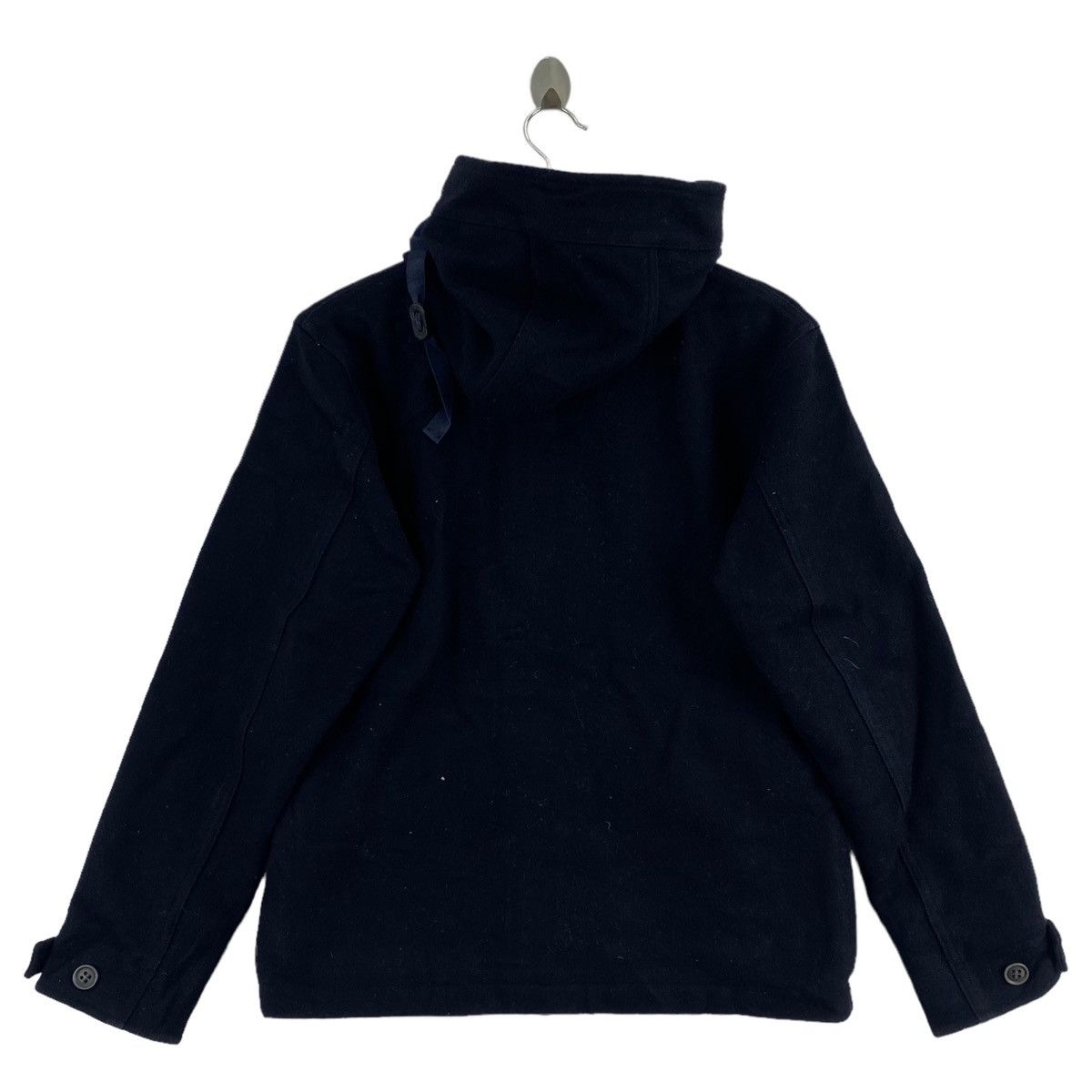 Japanese Brand JOURNAL STANDARD Japanese Brand Wool Button Up Black Hooded Size US M / EU 48-50 / 2 - 2 Thumbnail
