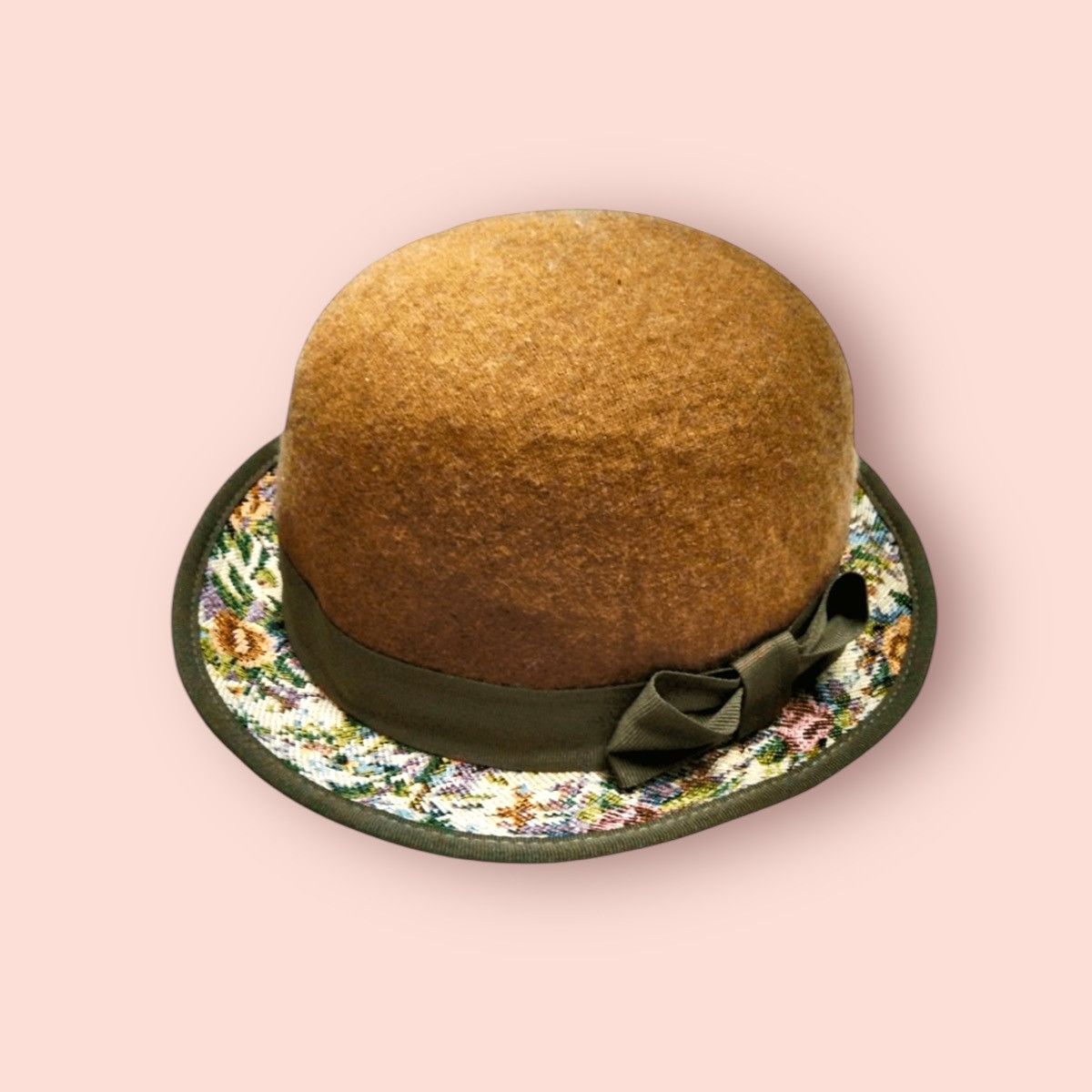 Designer × Japanese Brand × Vintage VINTAGE OLIVE DES OLIVE BOWLER HAT JAPAN Size ONE SIZE - 11 Thumbnail