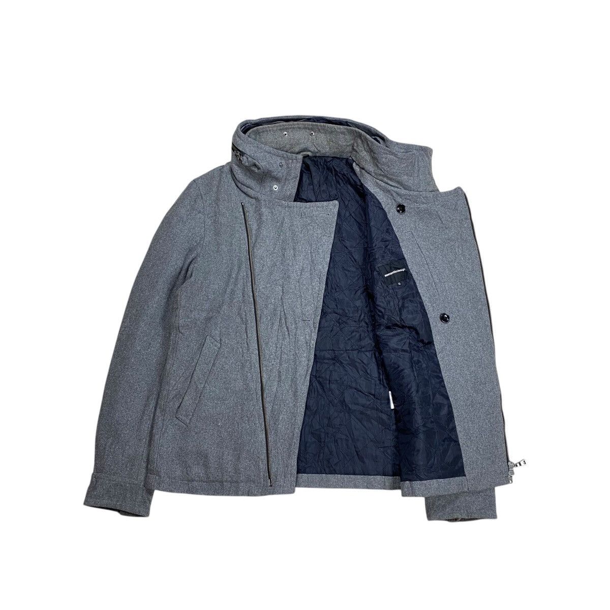 Le Grande Bleu (L.G.B.) Semantic Design Bono Asymmetric Two-Way Zip Jacket Size US L / EU 52-54 / 3 - 5 Thumbnail