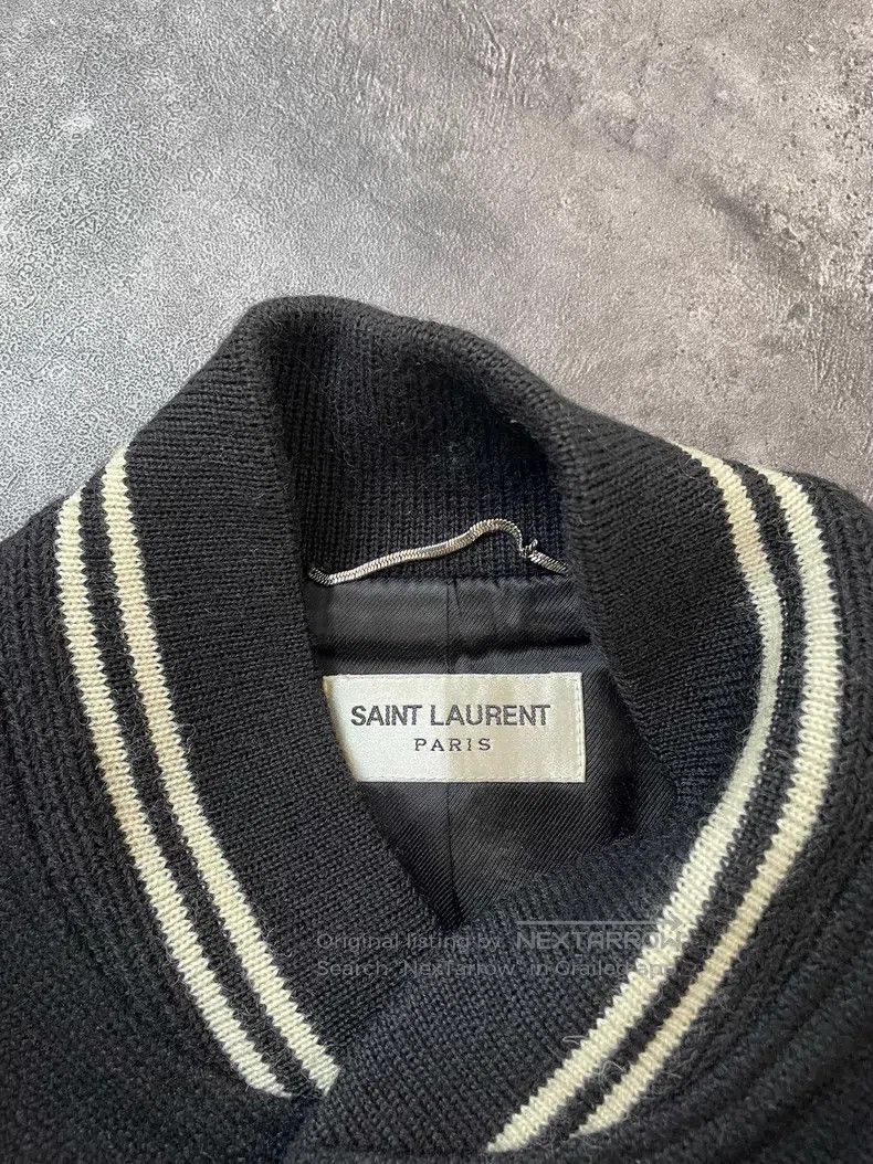 Saint Laurent Paris Saint Laurent Paris Black and white patchwork leather wool Size US M / EU 48-50 / 2 - 6 Thumbnail