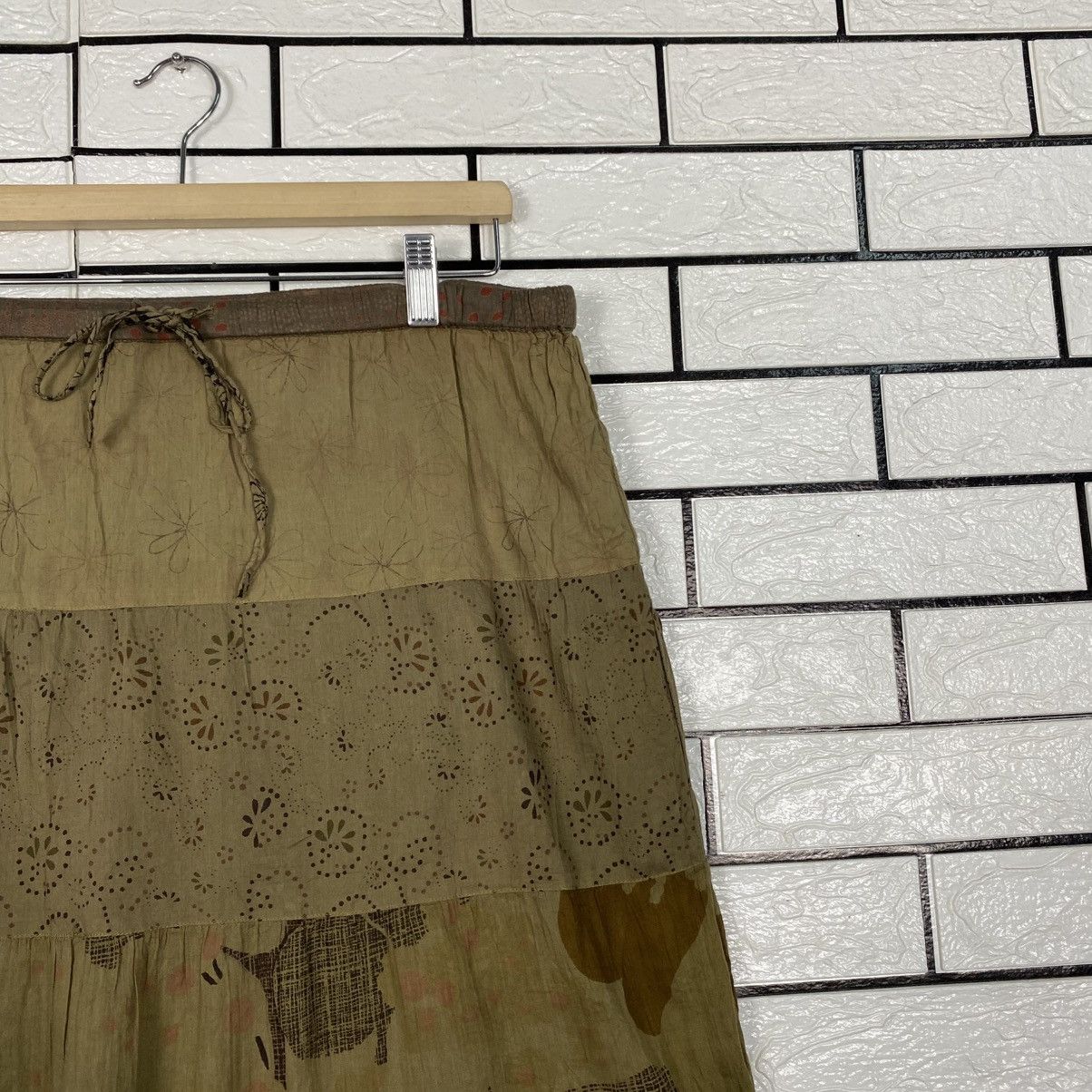 Japanese Brand 📌Vintage Long Skirt Full Print Design Unbranded Issey Miyake Size 32" / US 10 / IT 46 - 9 Thumbnail