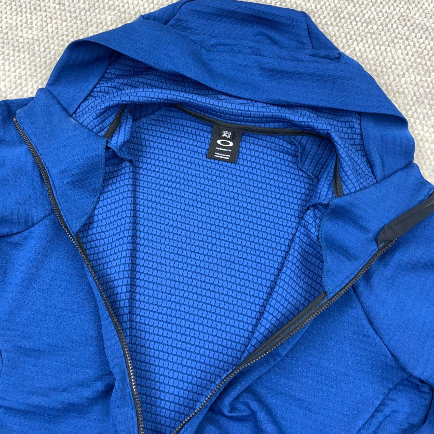 Oakley Oakley Hoodie Men Small Royal Blue Full Zip Track Jacket Performance Fit Size US S / EU 44-46 / 1 - 6 Thumbnail