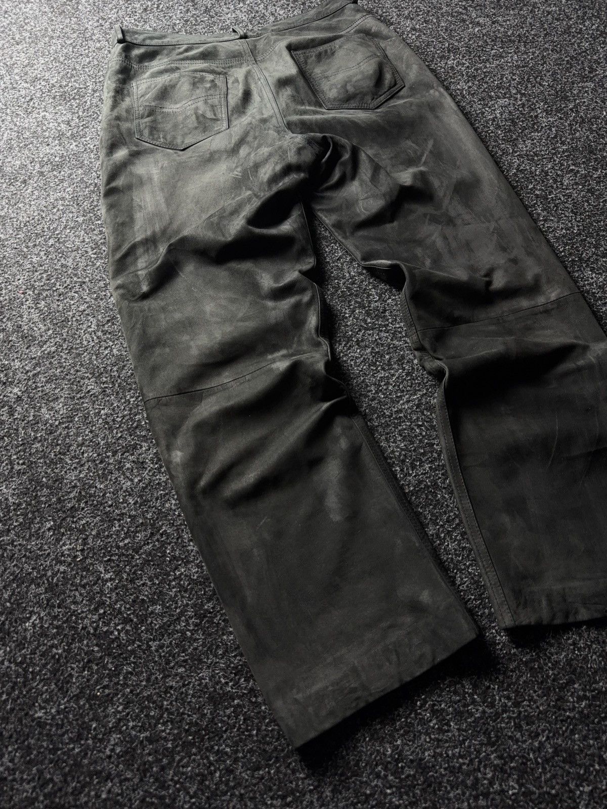 Leather Y2K Vintage Leather Pants Opium Style Alt Biker USA Rare Size US 31 - 10 Thumbnail