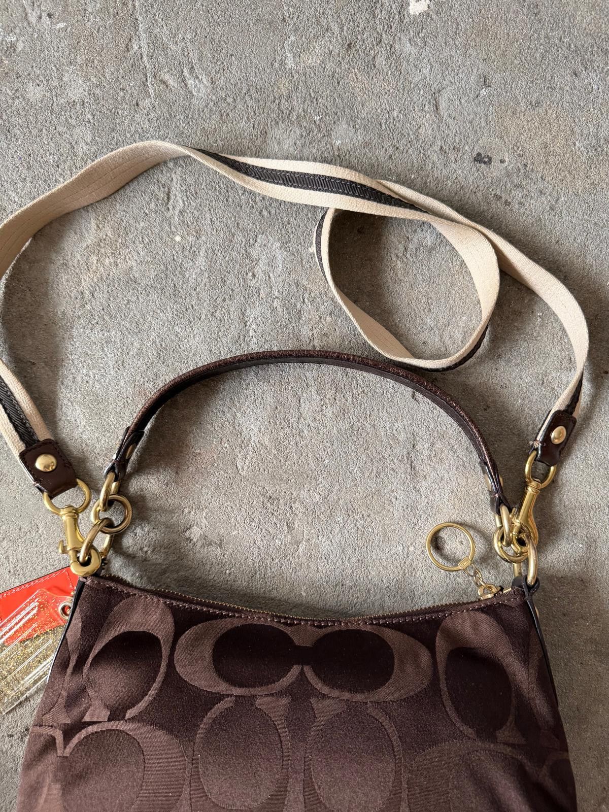 Coach Coach 2Way Poppy Shoulder Bag Brown/Gold Size ONE SIZE - 7 Thumbnail