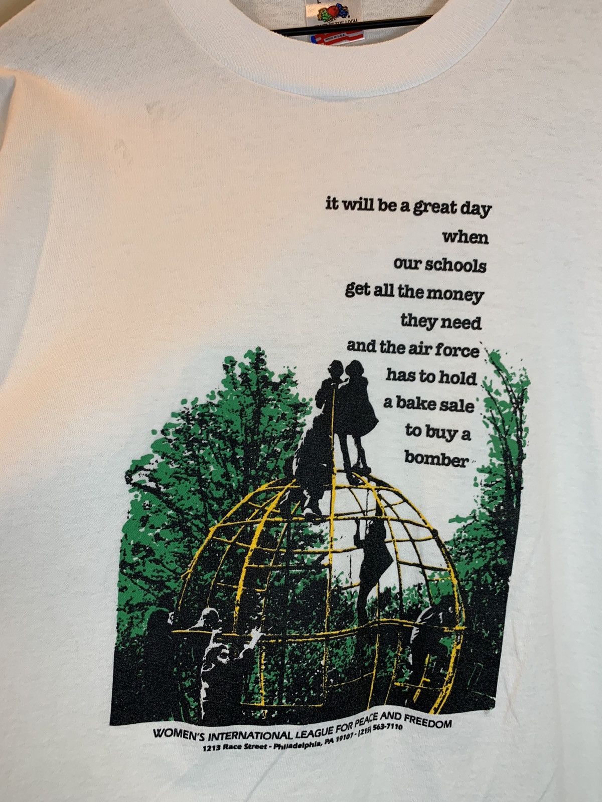 Vintage RARE* Vintage Bake Sale For A Bomber Art Single Stitch Shirt Size US L / EU 52-54 / 3 - 2 Thumbnail