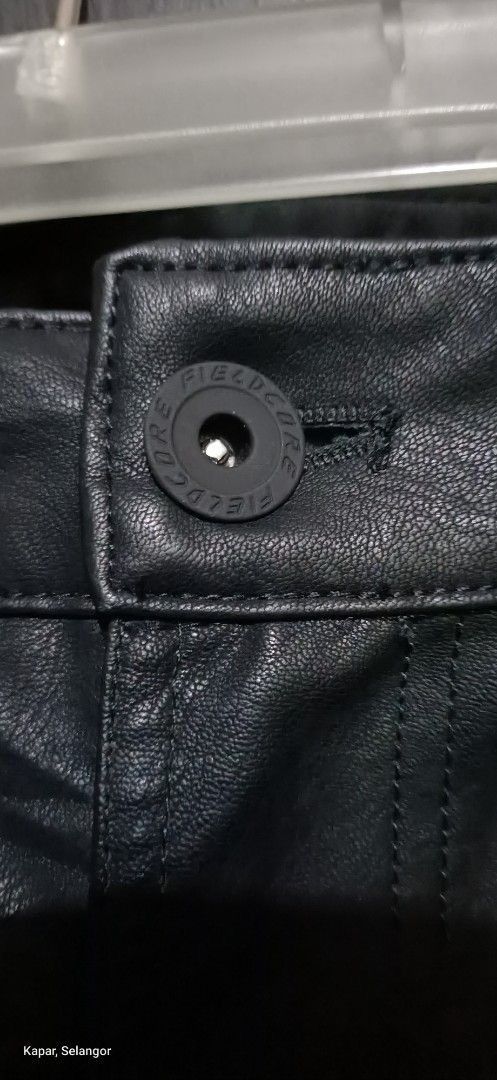 Japanese Brand Fieldcore biker pants faux leather Size US 32 / EU 48 - 3 Thumbnail