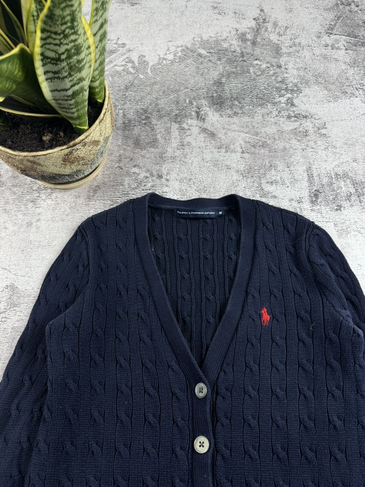 Ralph Lauren Sport Ralph Lauren Sport Women Cable Knited Sweater Button Cardigan Size M / US 6-8 / IT 42-44 - 8 Thumbnail