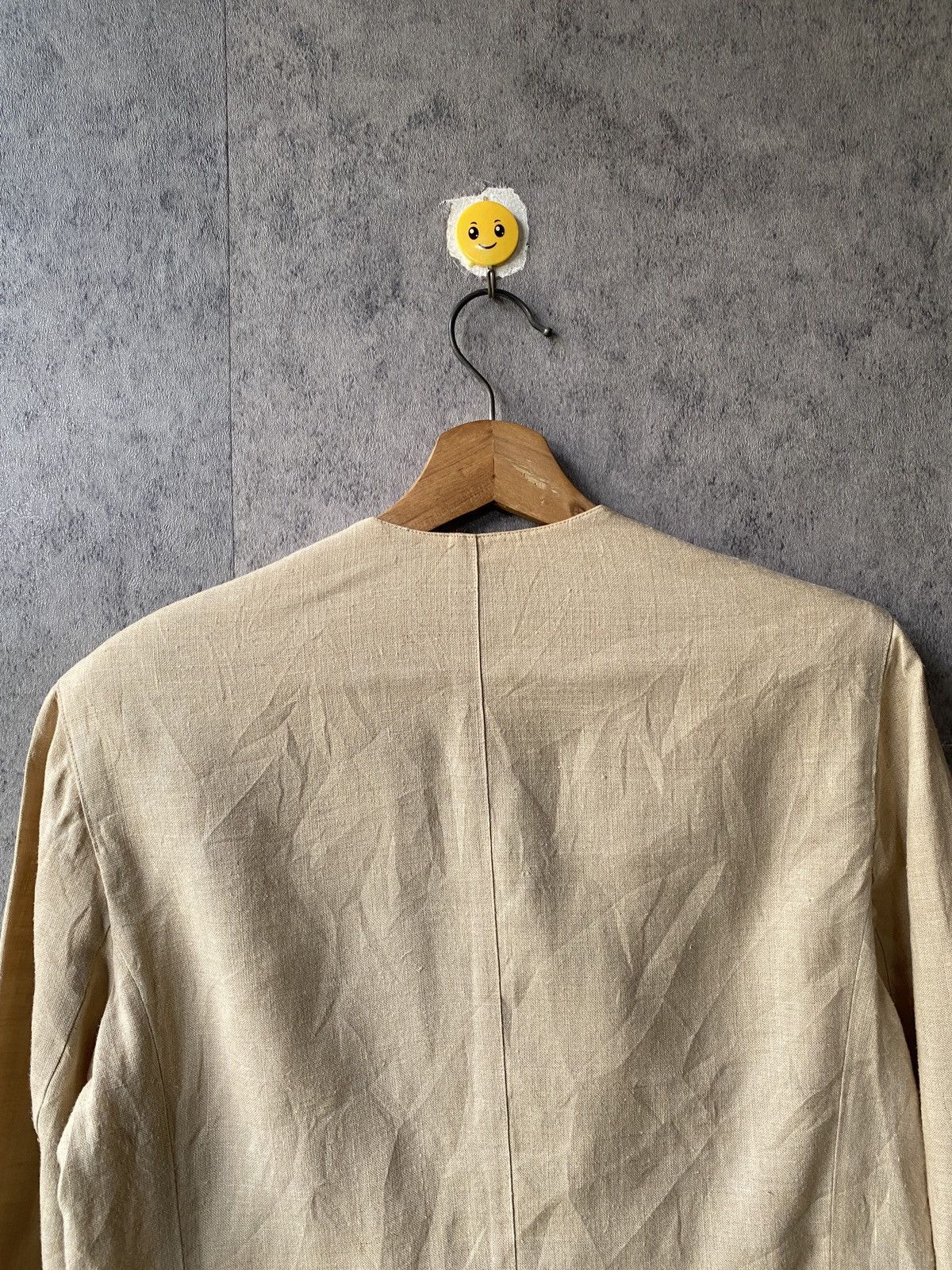 Issey Miyake Vintage 70s/80s Issey Miyake Square Label Linen Coat Jacket Size M / US 6-8 / IT 42-44 - 12 Thumbnail