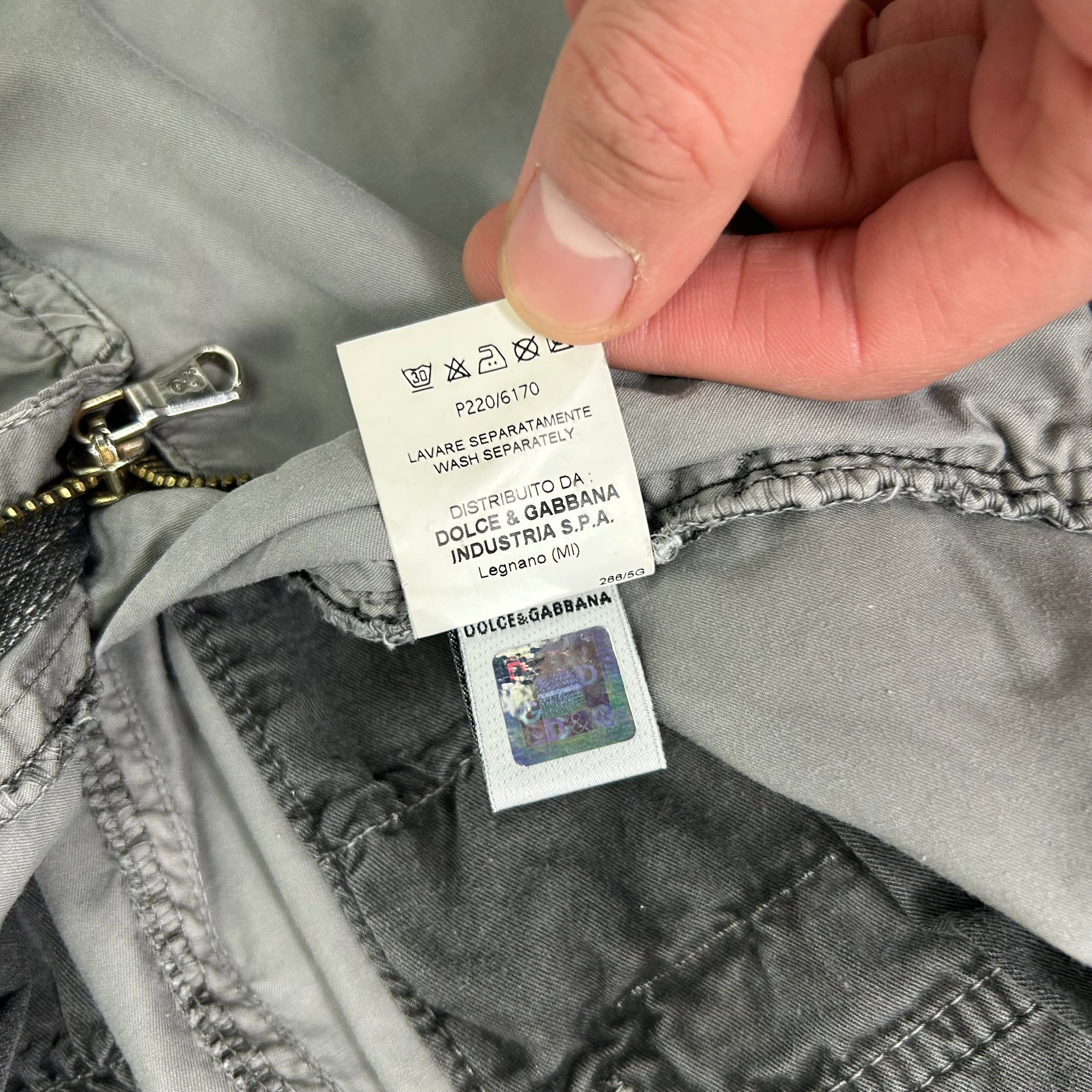 Dolce & Gabbana Dolce & Gabbana 2000's Grey Multipocket Cargo Pants Size US 29 - 9 Thumbnail
