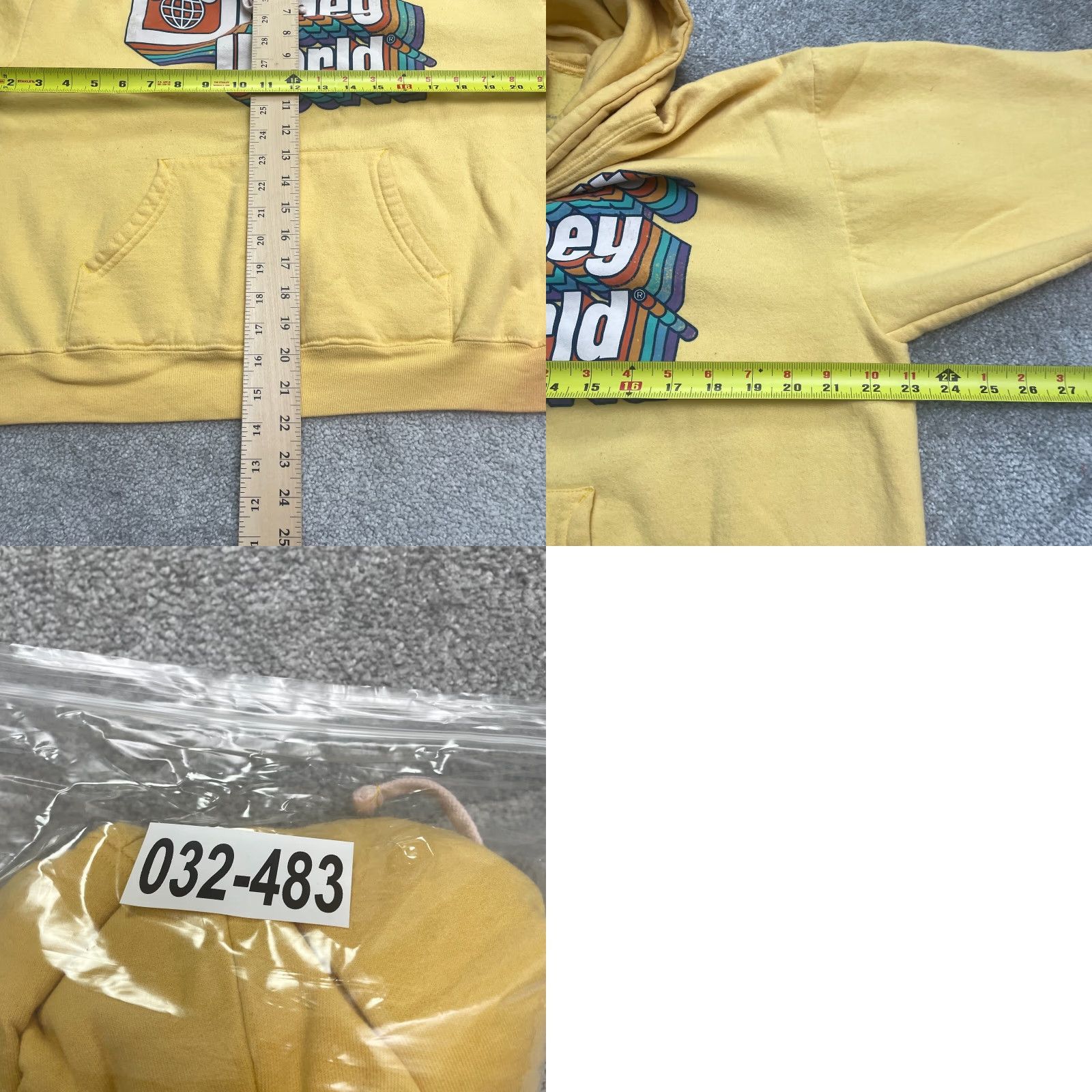 Disney Disney Hoodie Womens M Yellow Graphic Pullover Hooded Sweatshirt Casual Kangaroo Pocket All Seasons Size M / US 6-8 / IT 42-44 - 8 Thumbnail