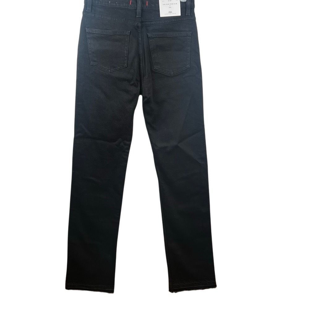 Zara NWT Zara The High Rise Slim Jeans in Black – Signature Denim Size 26" / US 2 / IT 38 - 11 Thumbnail