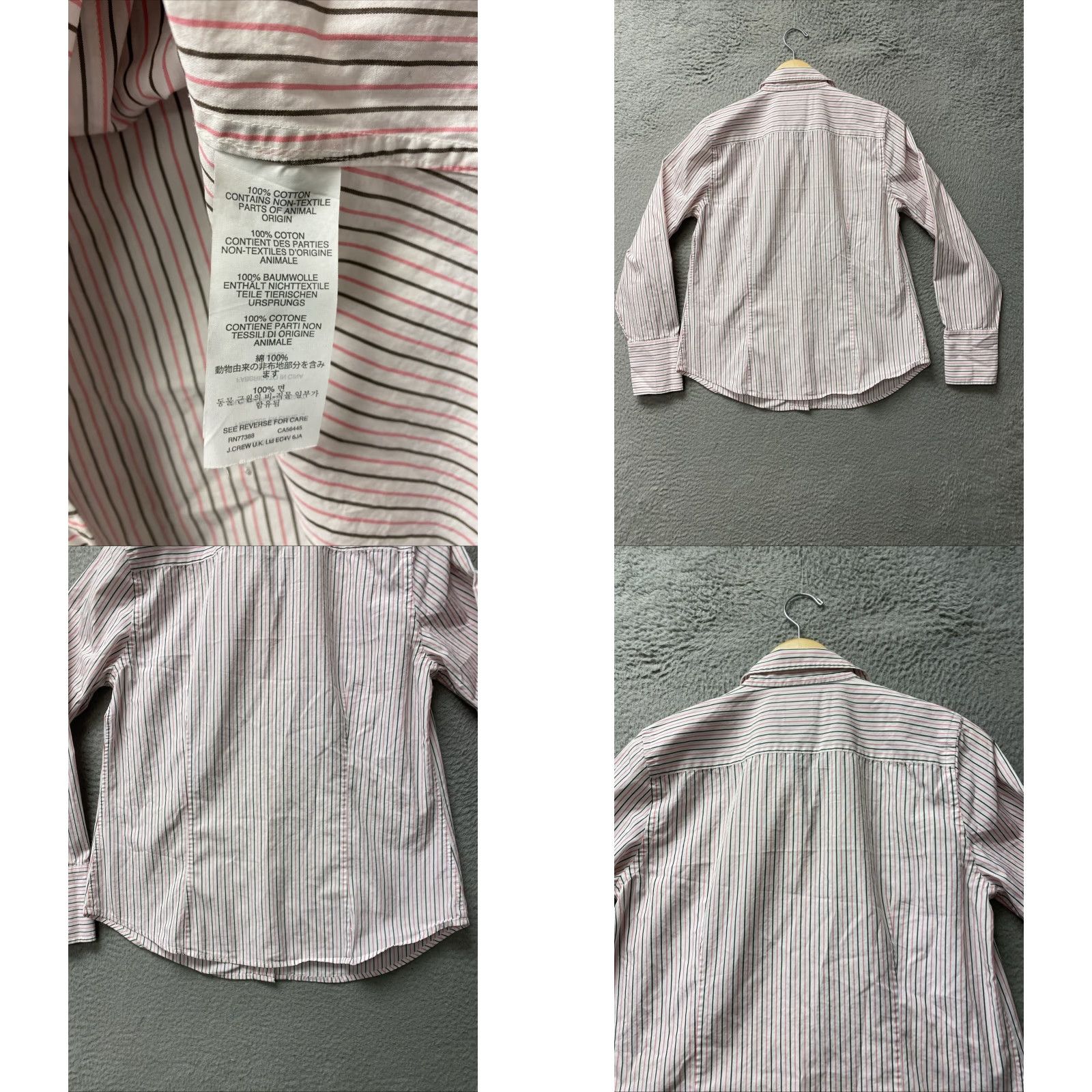 J.Crew J. Crew Button Shirt Women's 12 Multicolor Striped Long Sleeve Casual Workwear Button-Up Shirts Mens? Size XL / US 12-14 / IT 48-50 - 8 Thumbnail