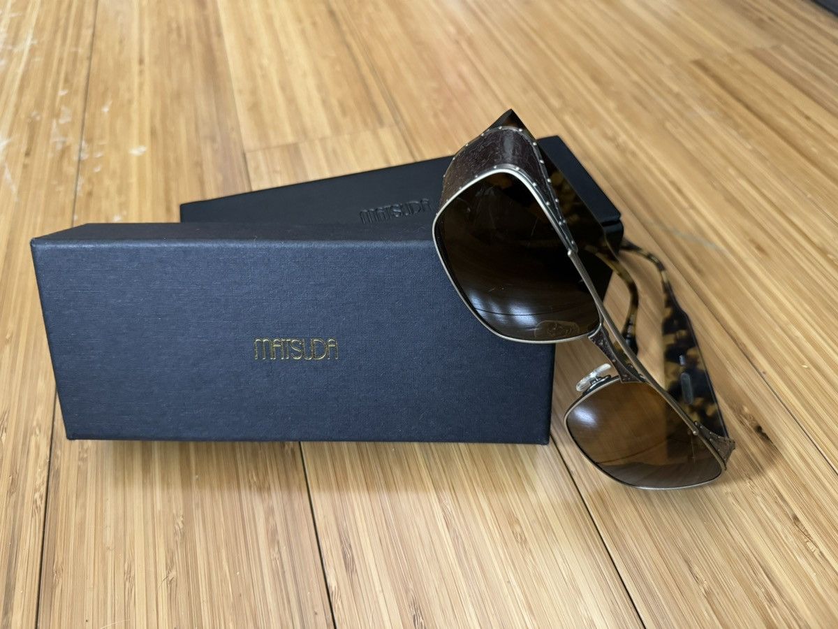 image of Matsuda M3030 Sunglasses in Brown, Men's