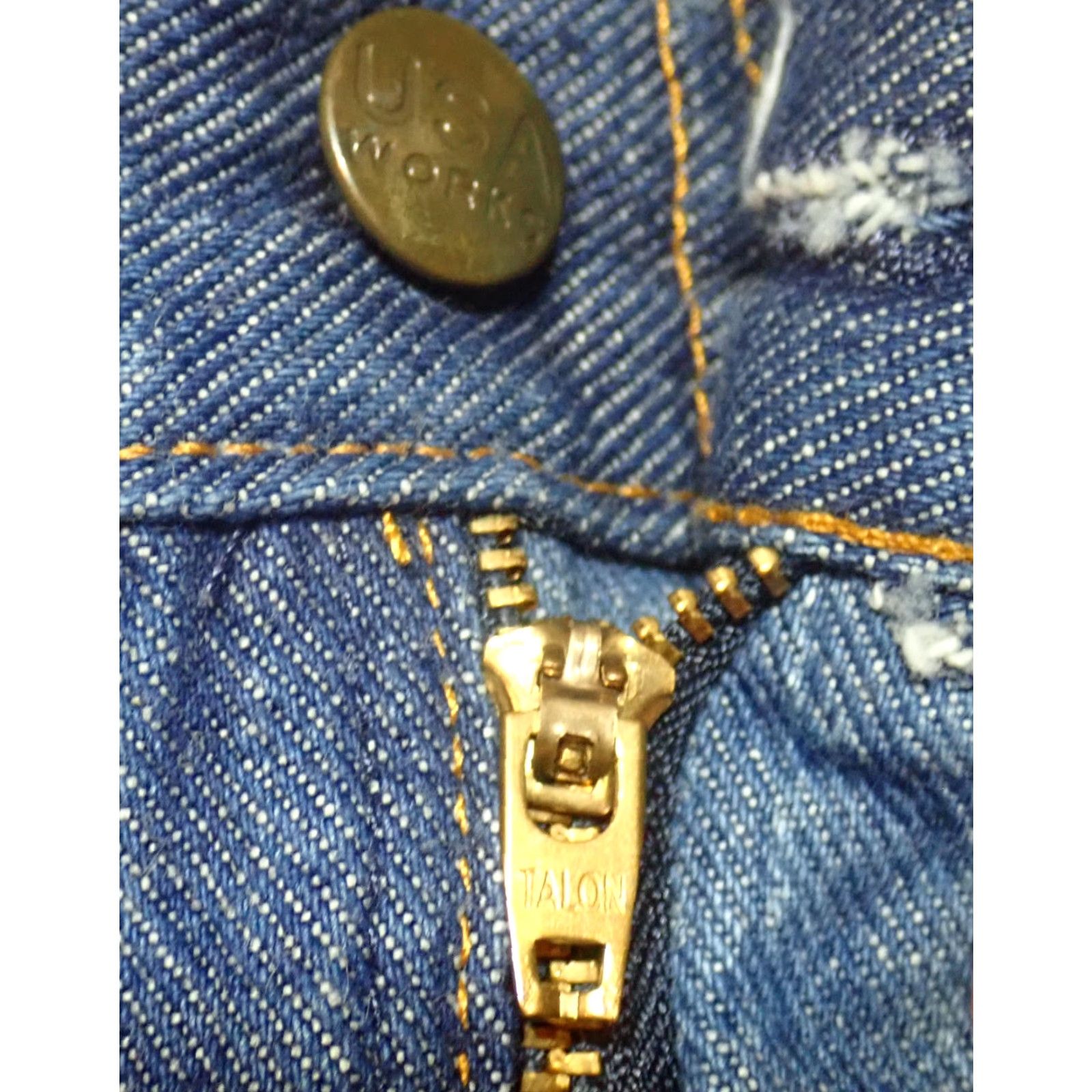 Vintage VINTAGE USA WORKS Jeans 54x36 Heavyweight Denim 5-Pocket Blue 90s USA Made Lot of 2 Mens Size US 38 / EU 54 - 4 Thumbnail