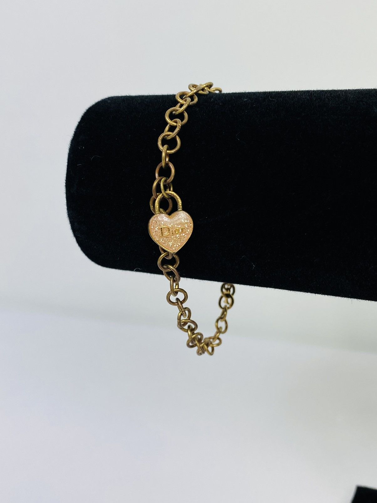 Dior chain link heart bracelet