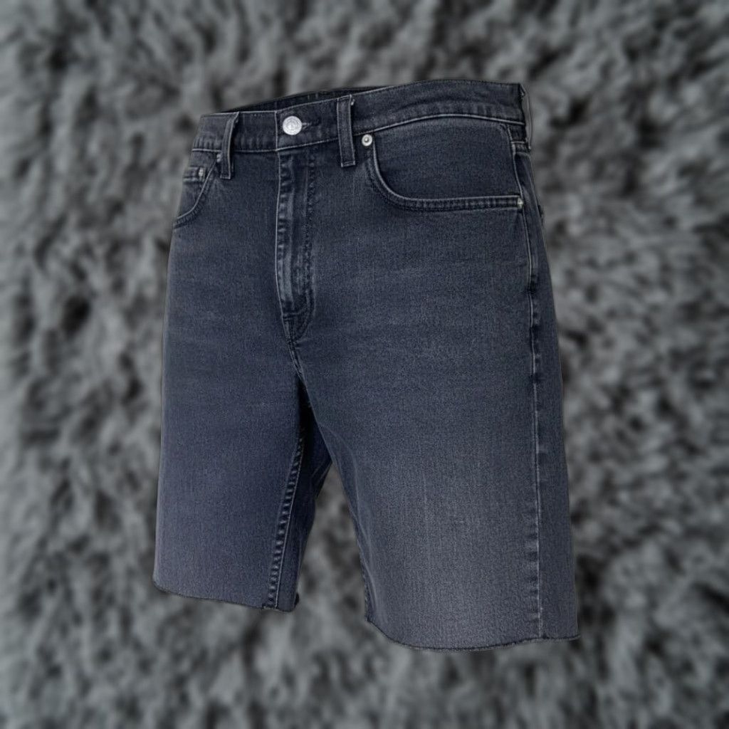 Levi's Levi's 512 Shorts Slim Bermuda Denim Gray Charcoal Wash 34 Inseam 10 Zip Mens Shorts Size US 34 / EU 50 - 1 Thumbnail