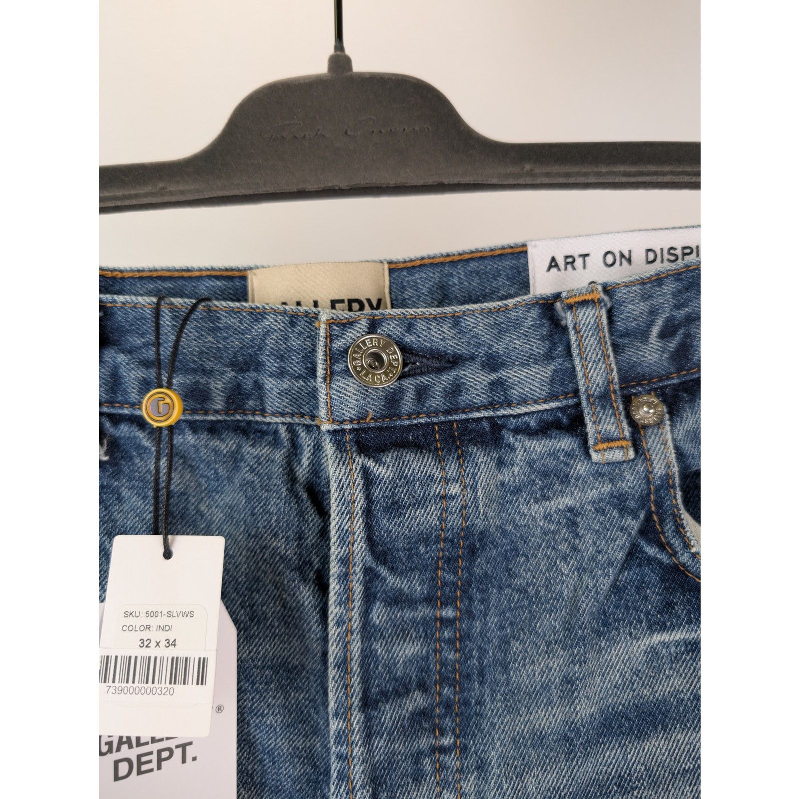 Gallery Dept. o1rshd1 Q:2 / Selvedge Denim Indigo Jean Pants in Blue 32x34 Size US 32 / EU 48 - 22 Thumbnail