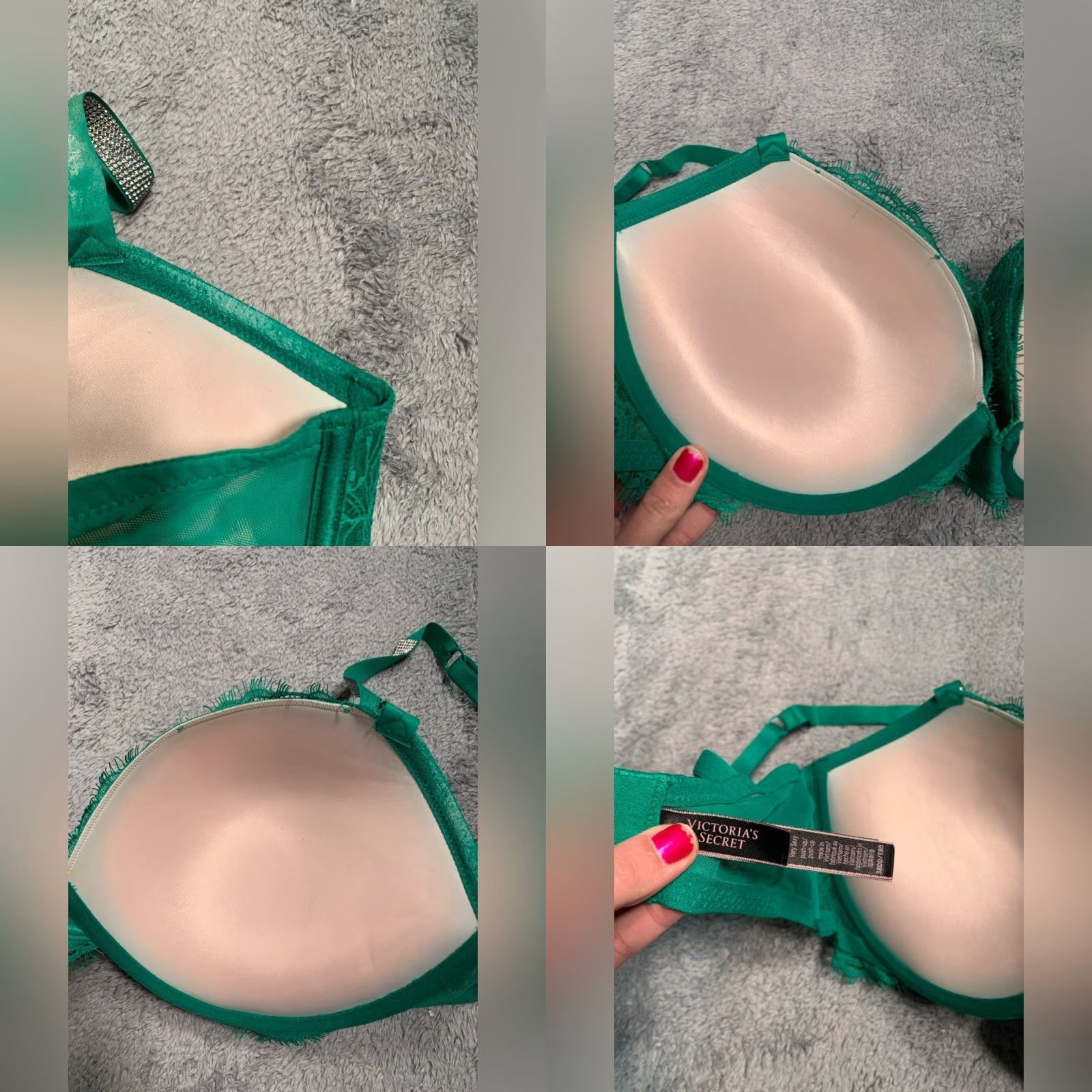 Victoria's Secret Victoria's Secret Green Plus Size Push Up Bra 38DD User: Victoria's Secret Green Push Up Bra 38DD Size ONE SIZE - 8 Thumbnail