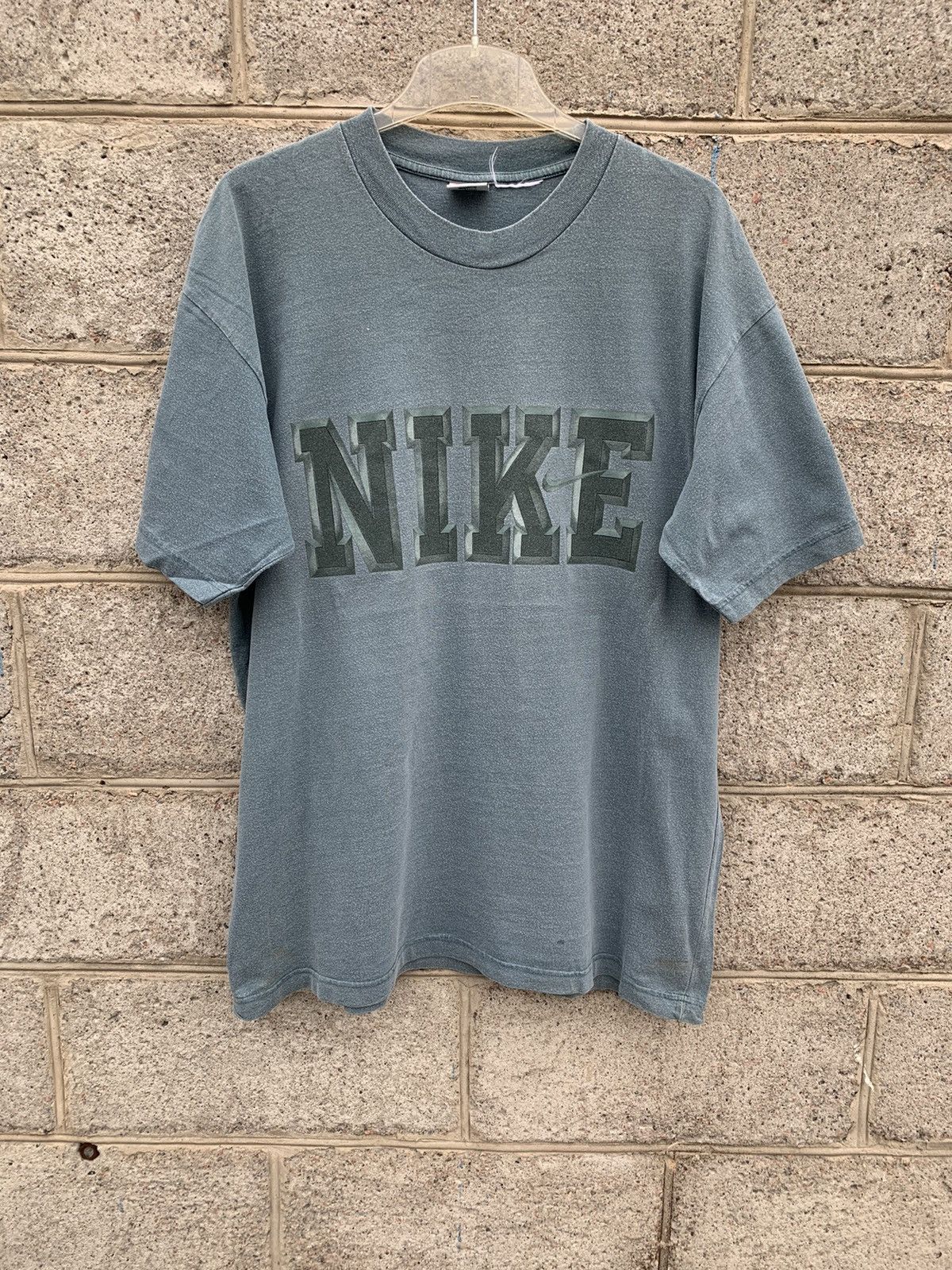 Nike × Vintage Vintage NIKE 90s big logo t shirt Size US XL / EU 56 / 4 - 1 Thumbnail