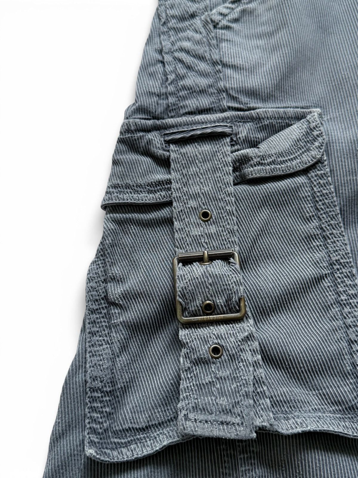 Just Cavalli 2000s Cavalli Corduroy Bondage Cargo Pants Size US 30 / EU 46 - 4 Thumbnail