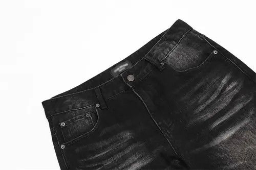 Japanese Brand × Jean Men's hippie back pocket ripped loose washed flared jeans Size US 32 / EU 48 - 4 Thumbnail