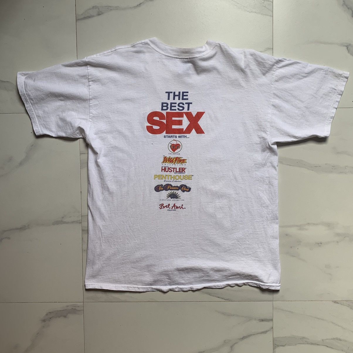 Hot Model Sex × Vintage Vintage Y2K TOPCO Sales Cyberskin The Best Sex With… Tee Size US XL / EU 56 / 4 - 3 Thumbnail
