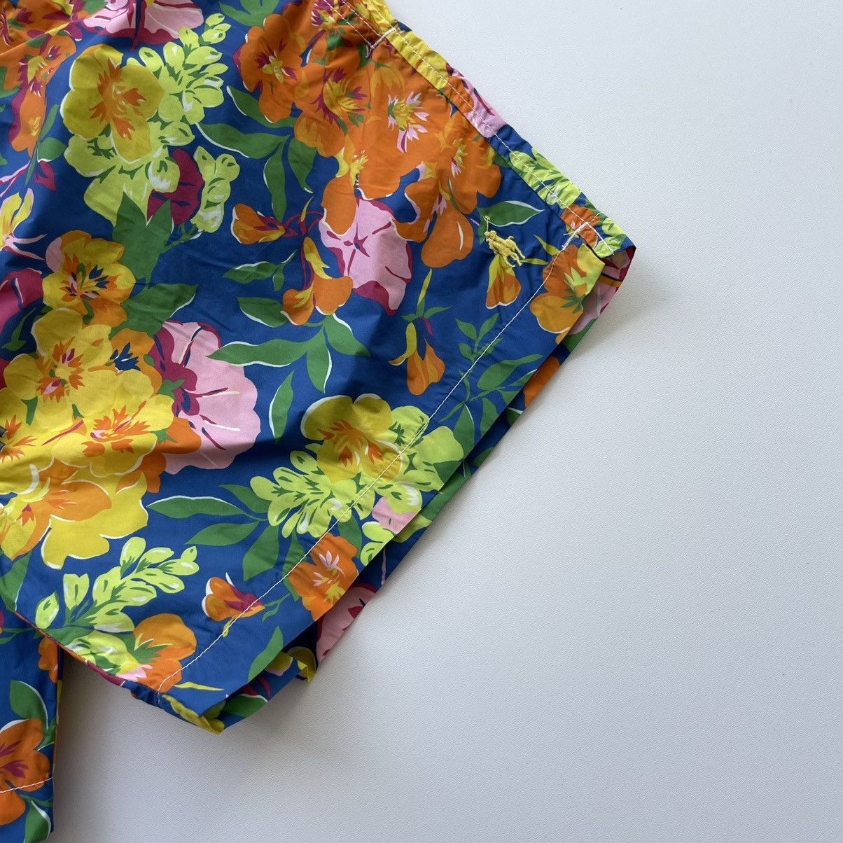 Polo Ralph Lauren × Ralph Lauren × Vintage Polo Ralph Lauren Vintage Nylon Flowers Printed Swim Shorts Size US 38 / EU 54 - 5 Thumbnail
