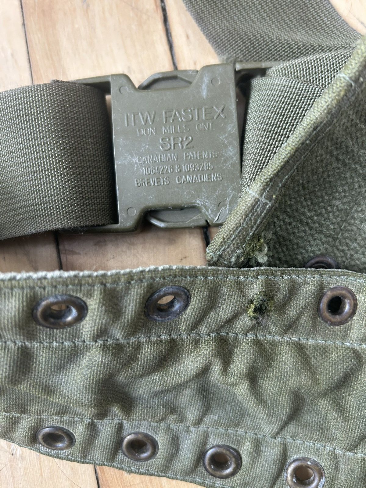 Other Vintage Military Belt Wide Buckle Size ONE SIZE - 3 Thumbnail