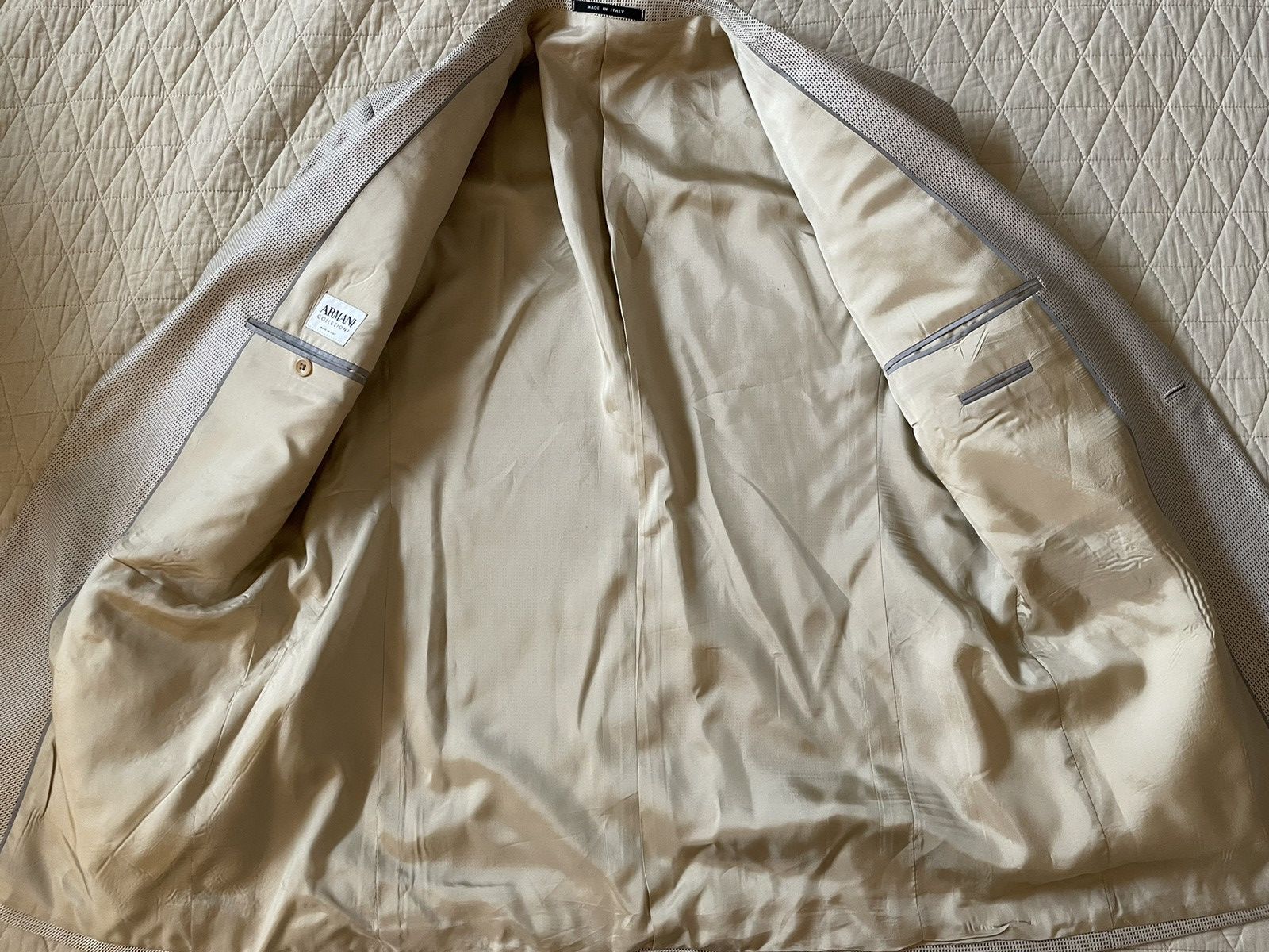 Armani Collezioni Nailhead Silk Blend Jacket Size 44R - 5 Thumbnail