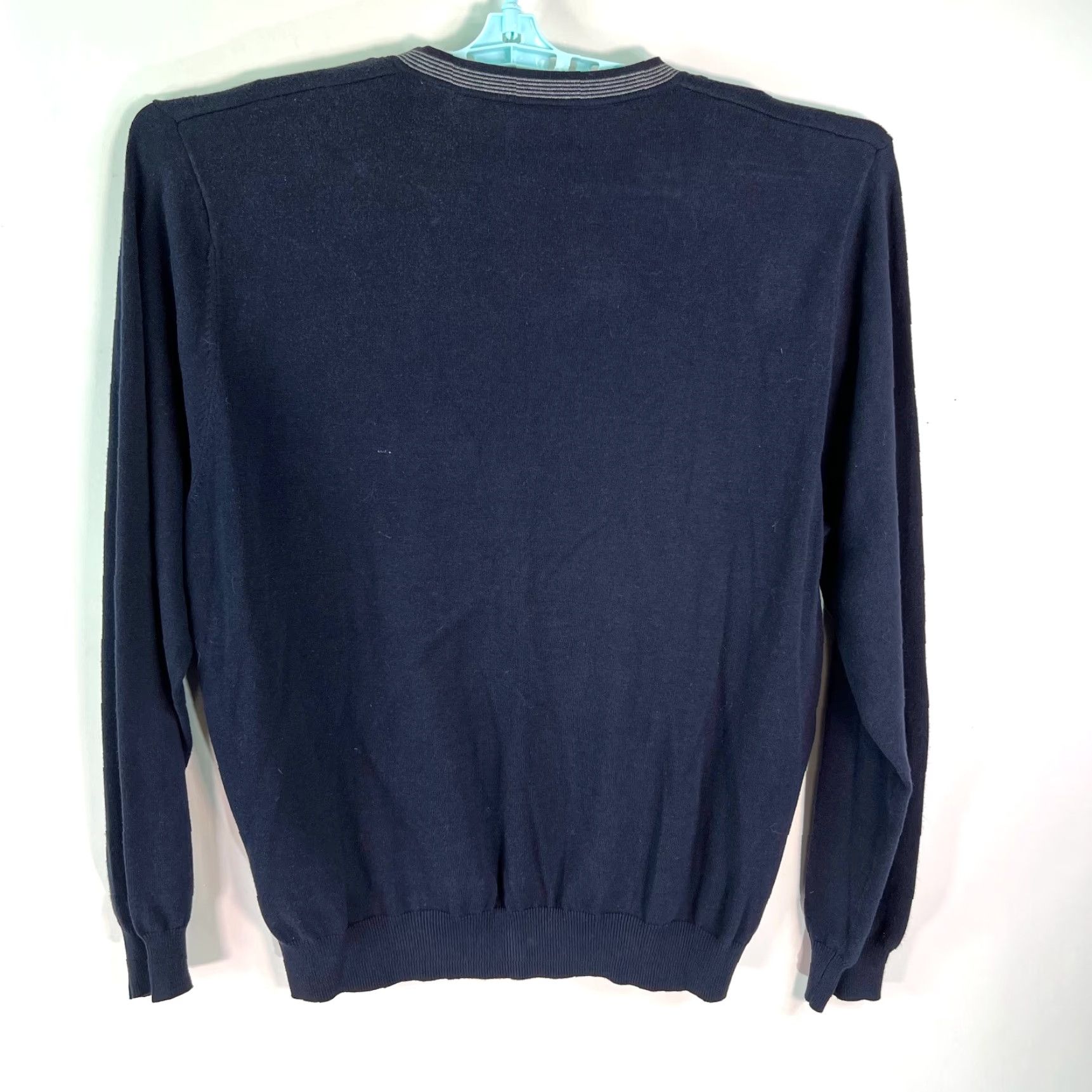 Vintage John Bartlett Consensus Mens V-Neck Long Sleeves Blue Pullover Sweater XL Size US XL / EU 56 / 4 - 2 Thumbnail