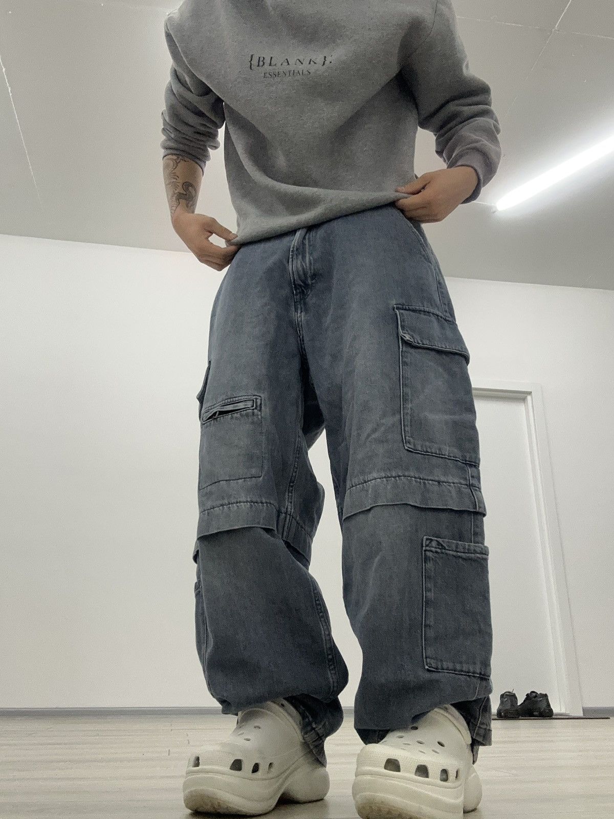 Hysteric Glamour Baggy Wide Y2K Cargo Multipocket Hysteric Glamour Jeans Size US 32 / EU 48 - 4 Thumbnail