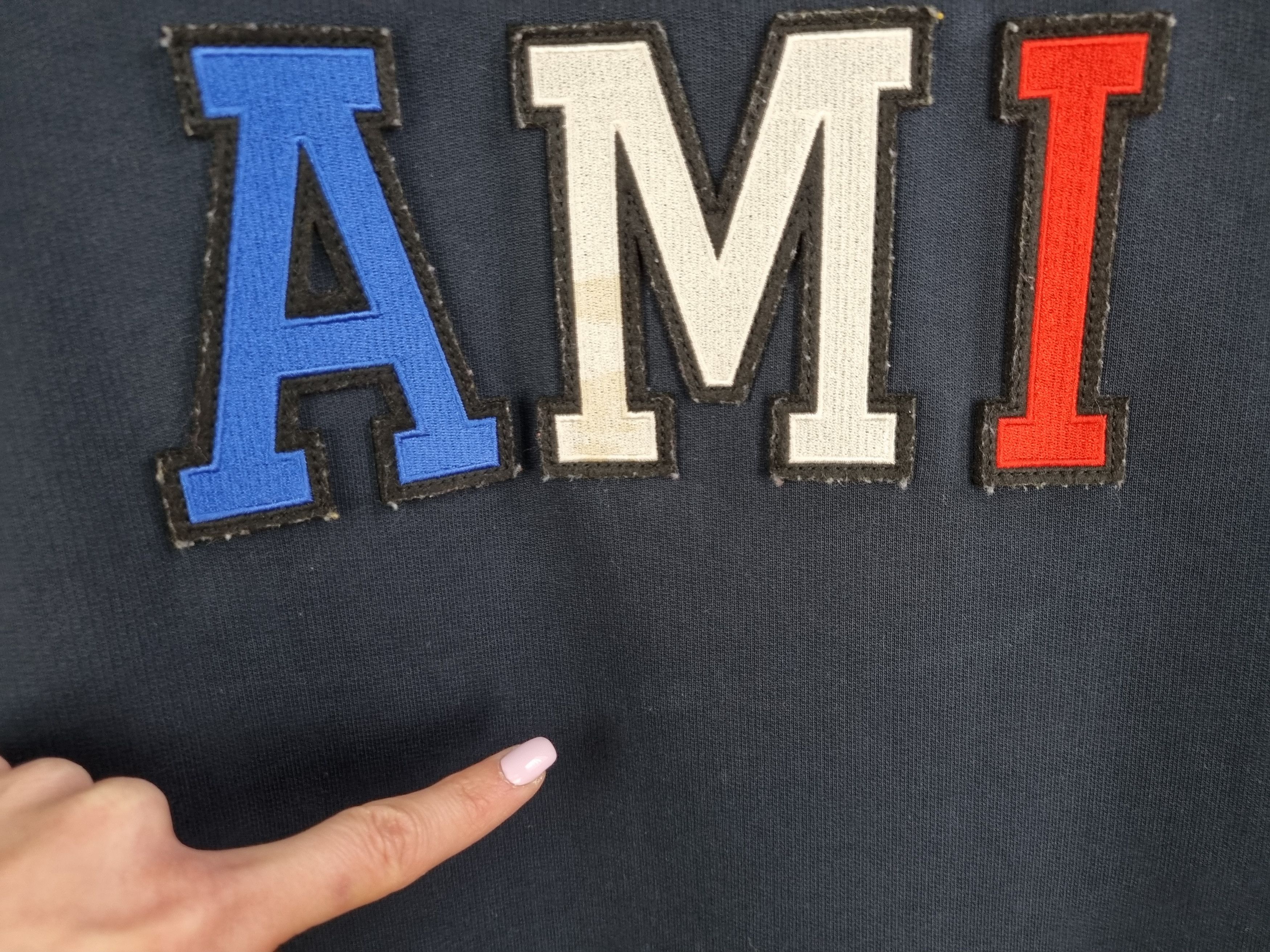 AMI AMI Spellout Embroidered Big Logo Sweatshirt Size S / US 4 / IT 40 - 4 Thumbnail