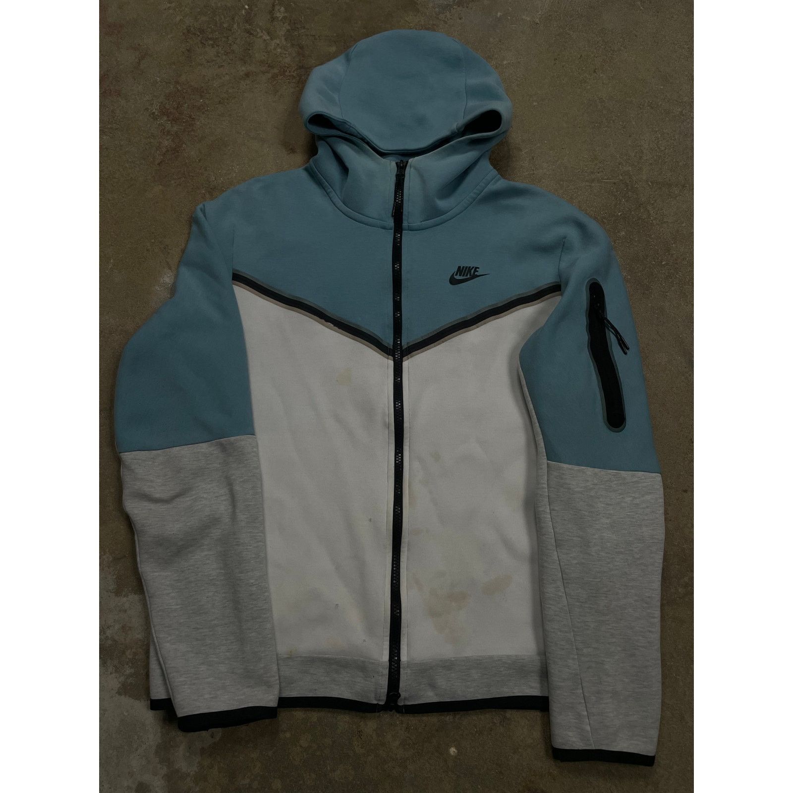 Nike Nike Tech Zip Cream Powder Blue Used Medium Size US M / EU 48-50 / 2 - 1 Thumbnail