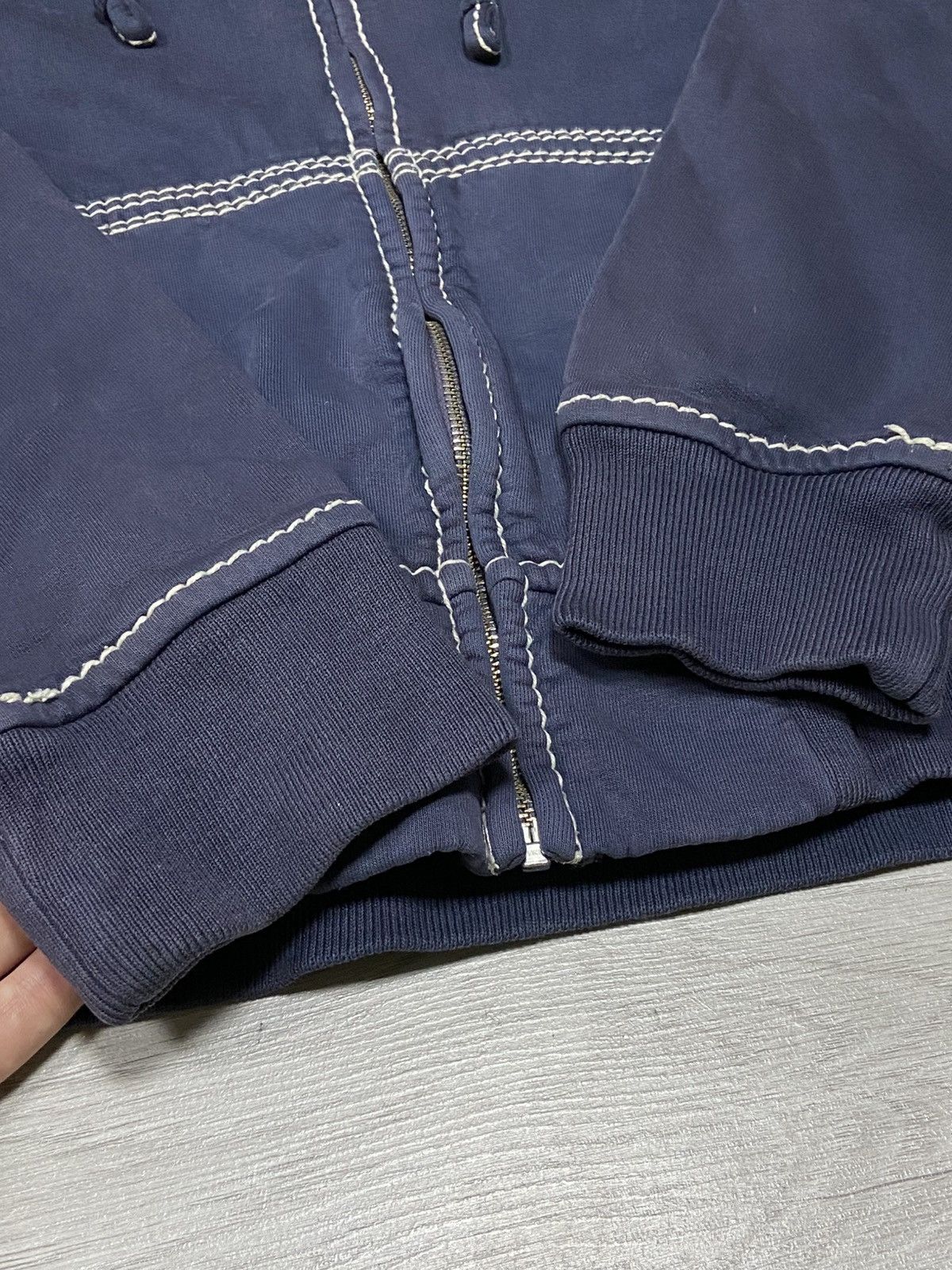 True Religion × Vintage True Religion vintage white stitched hoodie horseshoe Size US L / EU 52-54 / 3 - 5 Thumbnail