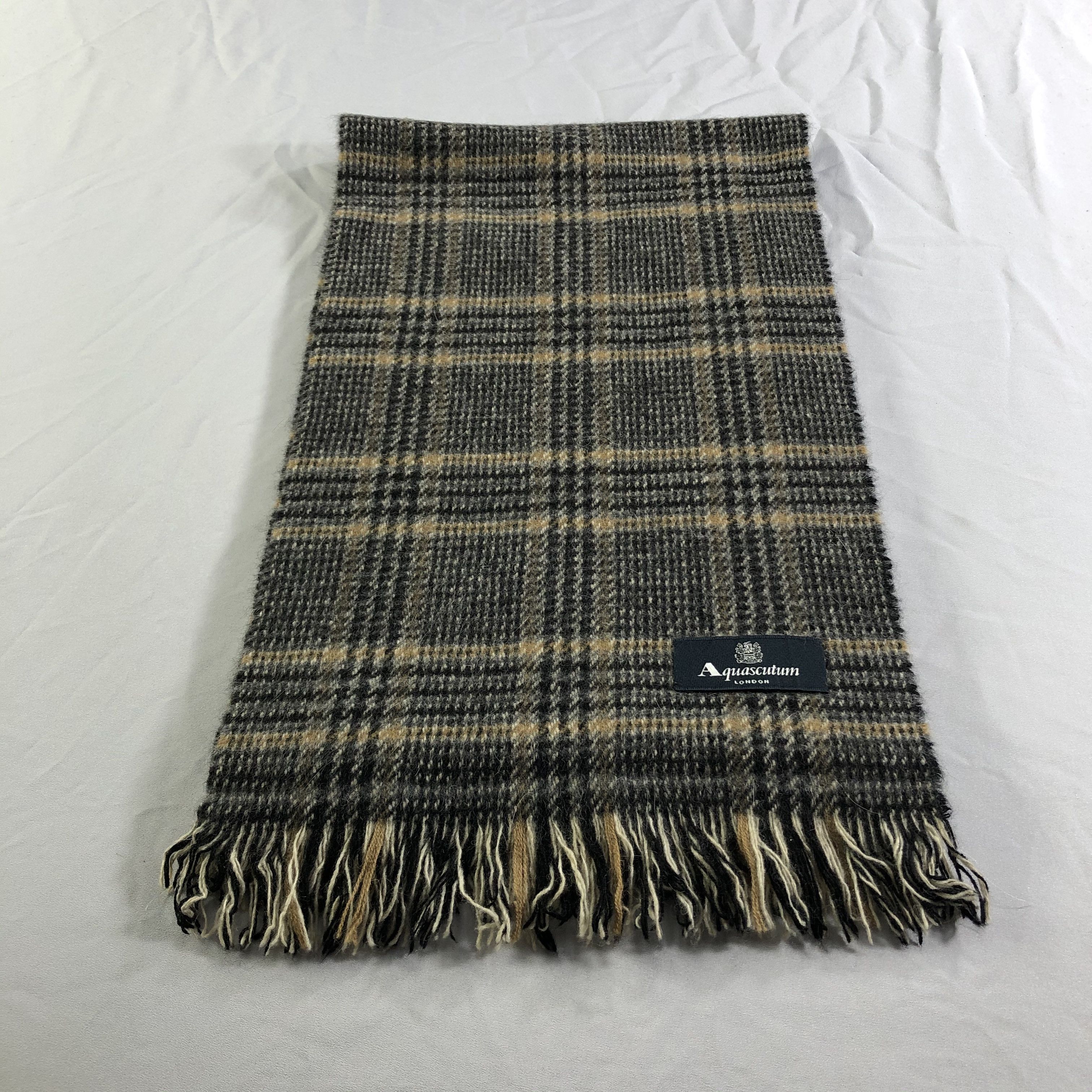 Aquascutum Aquascutum Cashmere Scarf Muffler Neckwear V2443 Size ONE SIZE - 2 Thumbnail
