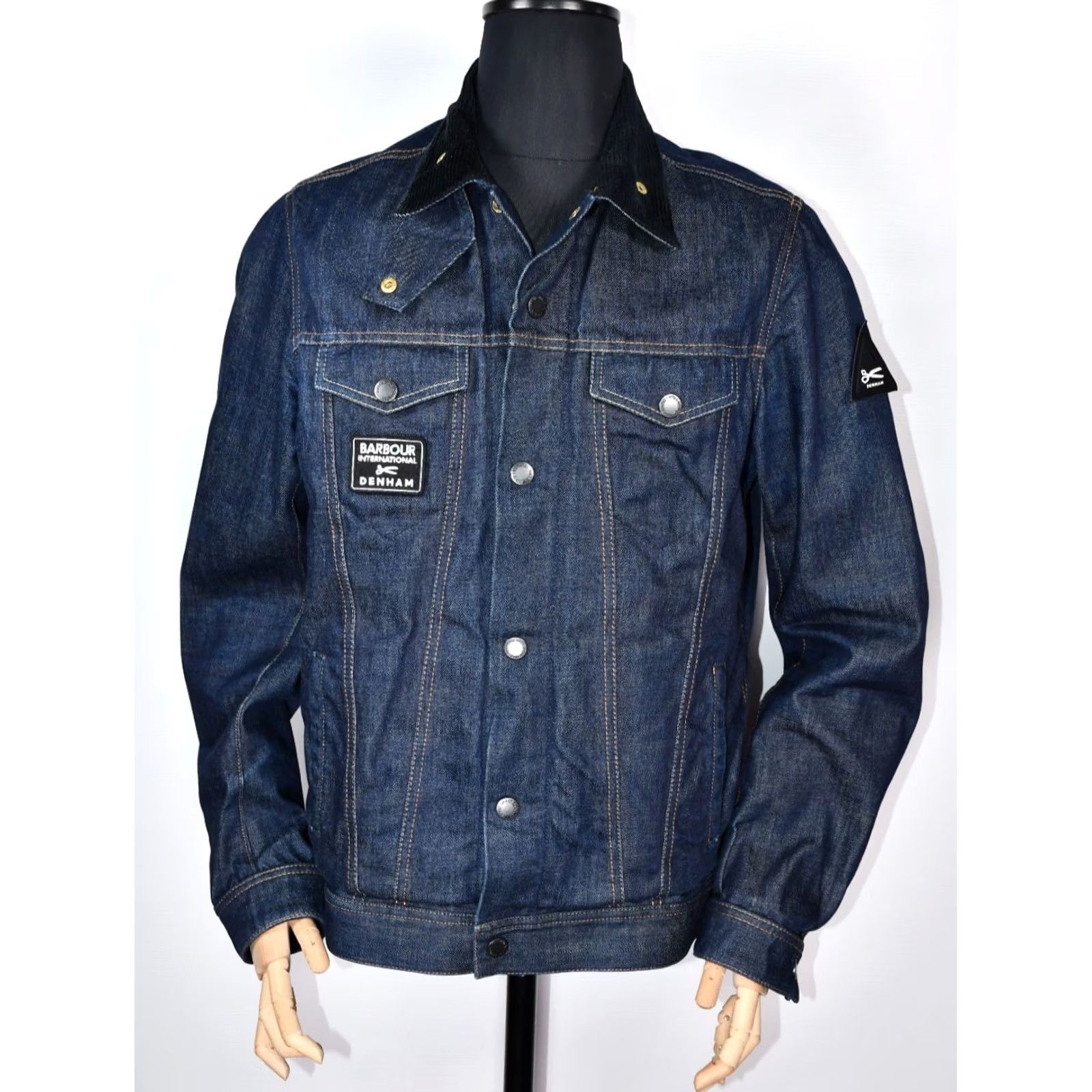 Barbour Barbour International X Denham X10 Year Anniversary Denim South Jacket L Men Regular Blue 100% Cotton Denim Jacket Jeans-style Vintage: No Size US L / EU 52-54 / 3 - 2 Thumbnail