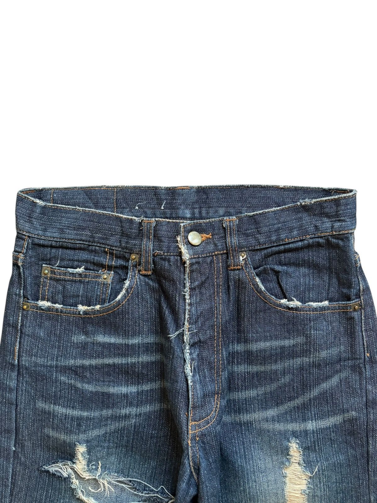 Japanese Brand Vintage Japanese Brand Mud Wash Distressed Jeans Size US 30 / EU 46 - 4 Thumbnail