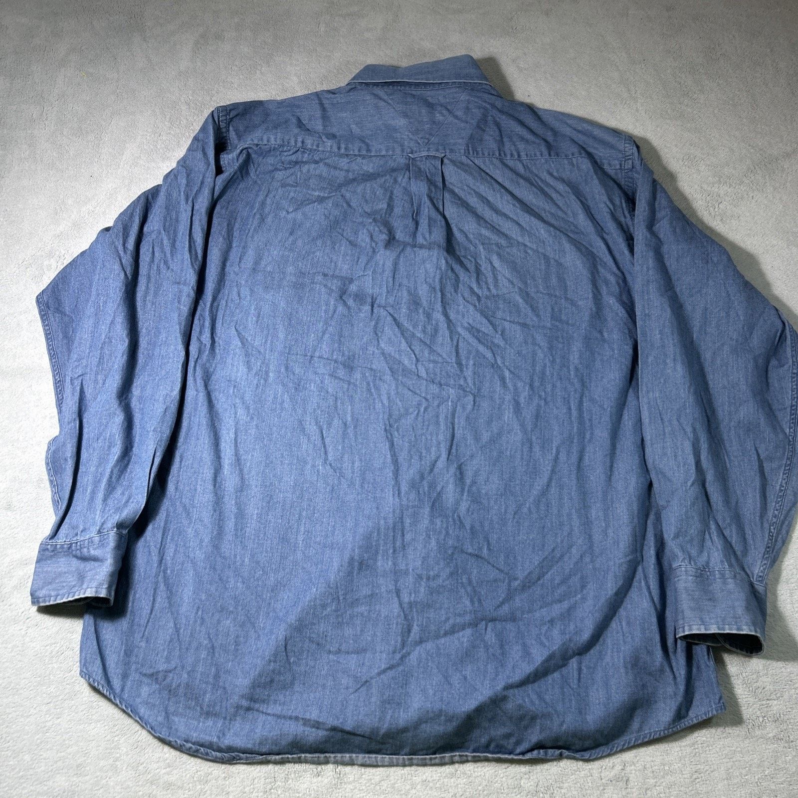 Tommy Hilfiger Tommy Hilfiger Denim Button Up Shirt Large 15.5 34 Cotton Size US L / EU 52-54 / 3 - 2 Thumbnail