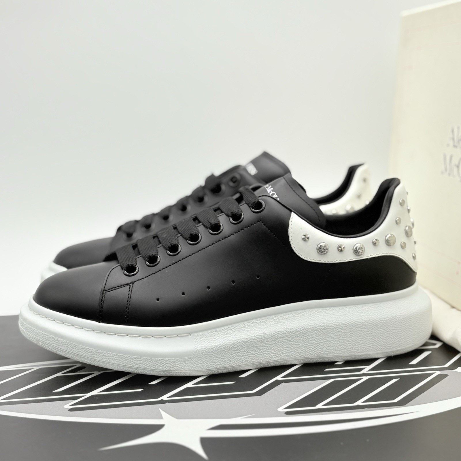 Alexander McQueen Alexander McQueen Studded Oversized ' White Black ' | CLEAN! Size US 10.5 / EU 43-44 - 1 Thumbnail