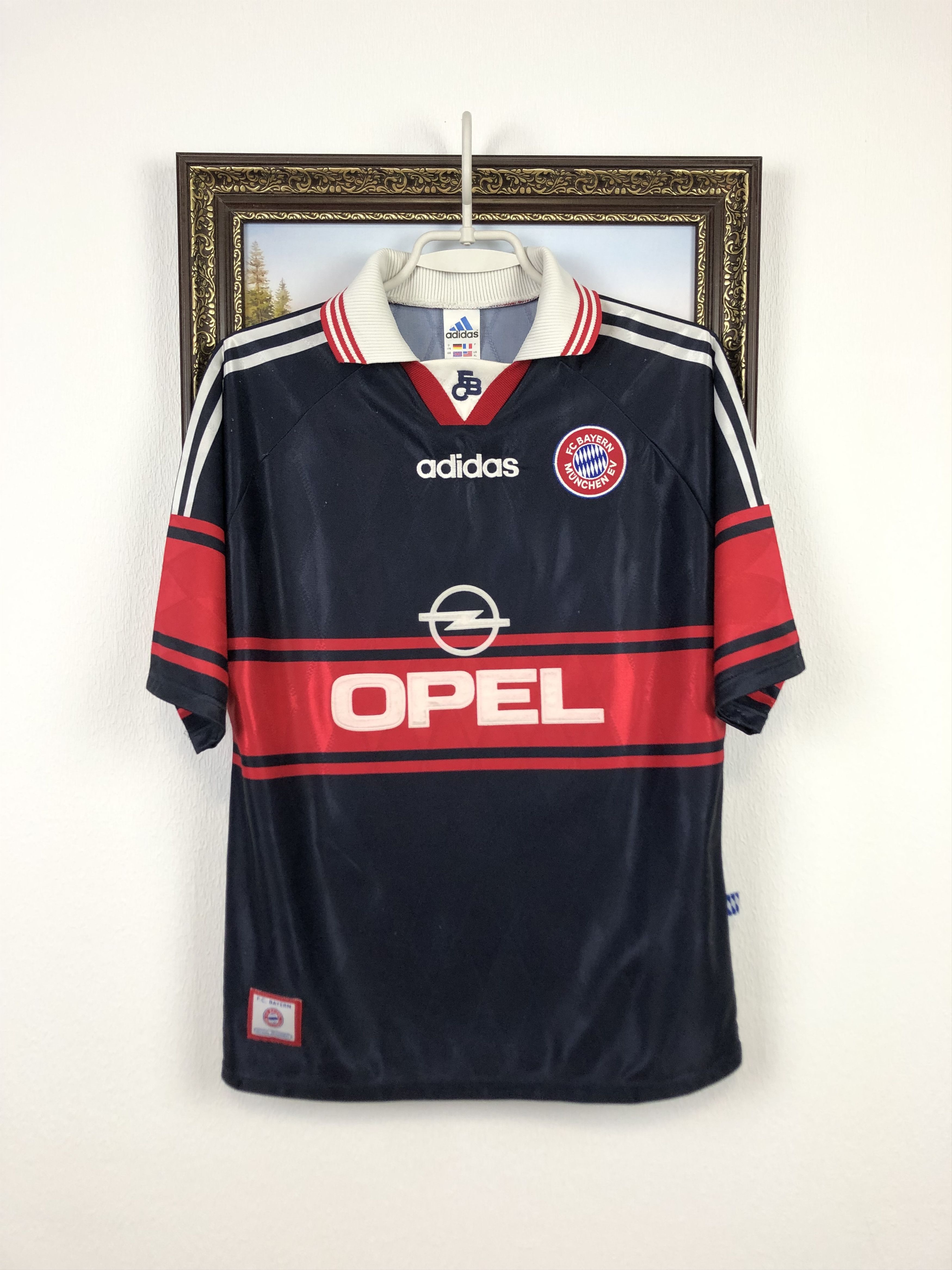 Adidas Bayern Munich football shirt 1997 #9 Elber Adidas Jersey Size US S / EU 44-46 / 1 - 3 Thumbnail