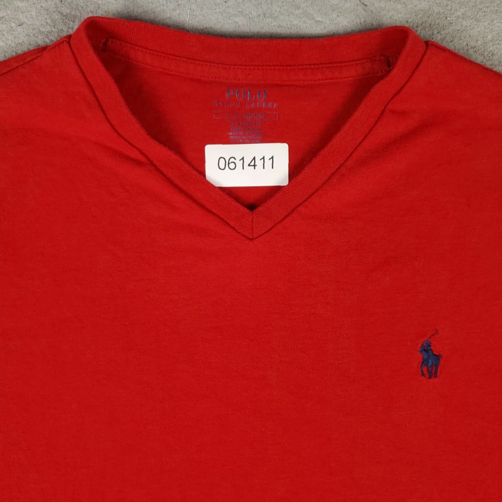 Ralph Lauren Ralph Lauren T Shirt Mens Large Red V-Neck Slim Fit Pony Logo Short Sleeve Adult L Shirt Mens Red Polo Tee Size US L / EU 52-54 / 3 - 2 Thumbnail