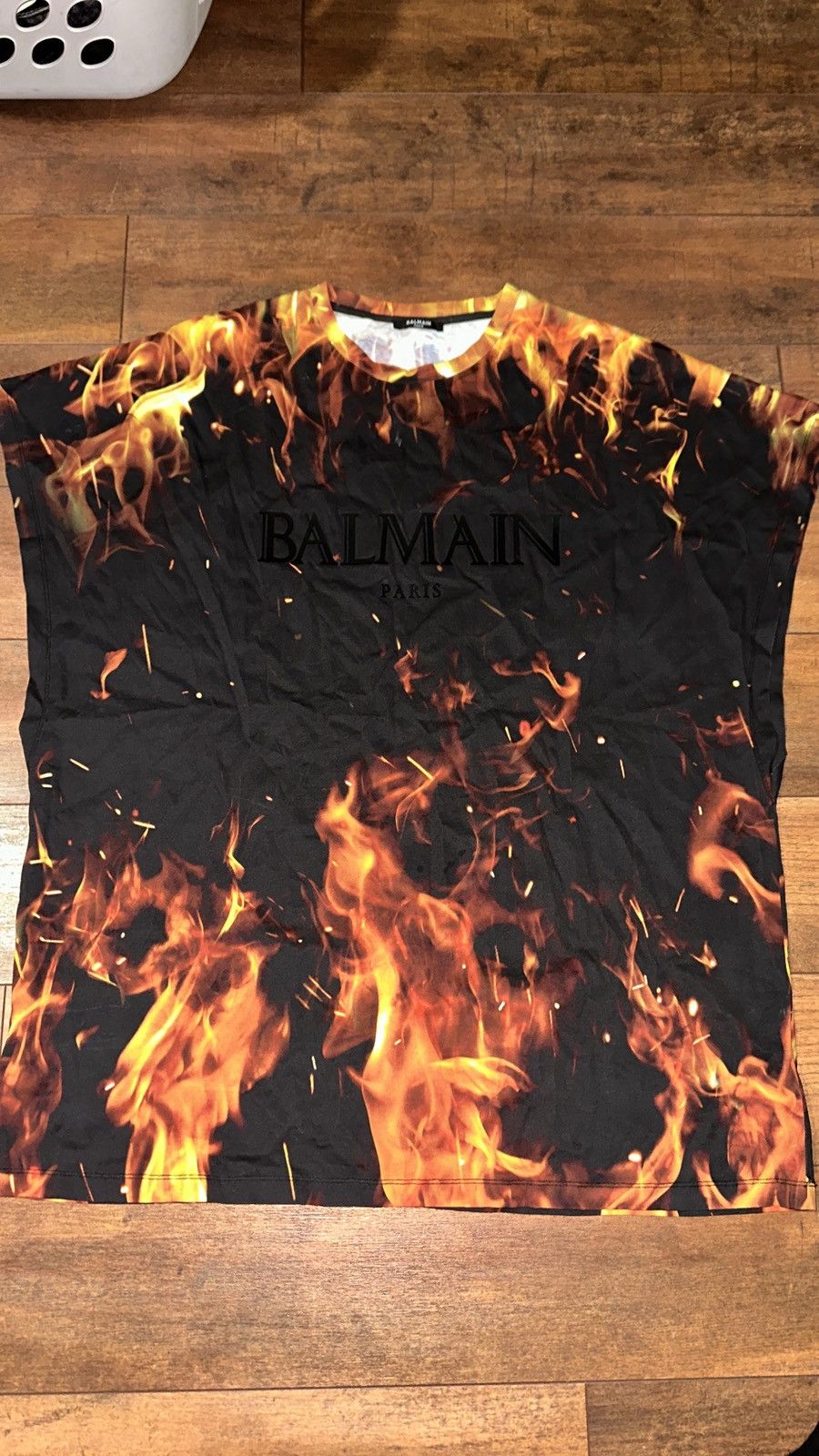Balenciaga Balmain Flame tshirt Size US XL / EU 56 / 4 - 1 Thumbnail