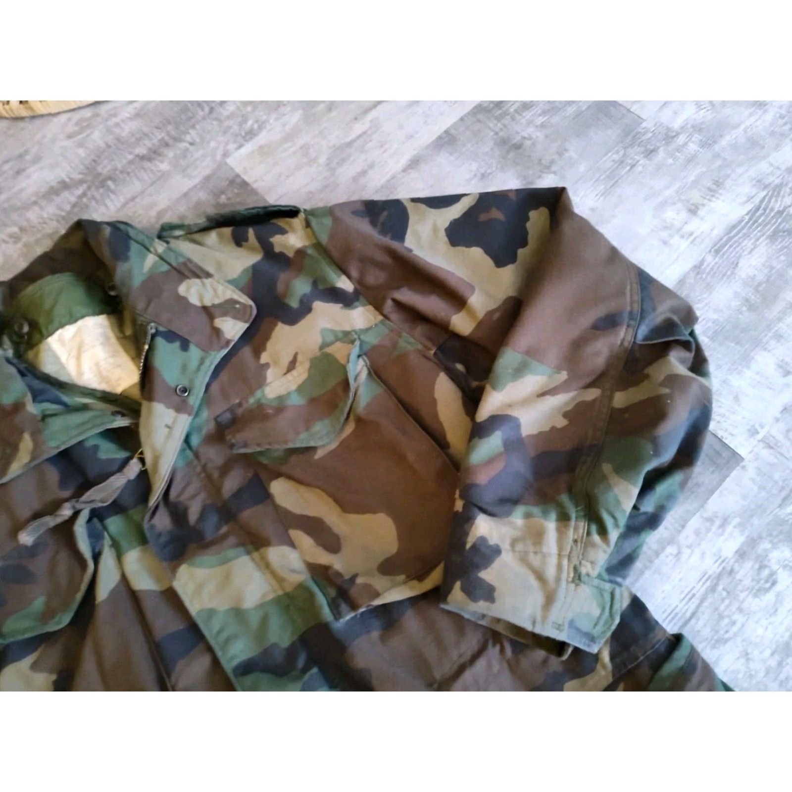 Vintage VINTAGE US ARMY Military Cold Weather Woodland Camo M65 Field Jacket Medium Size US L / EU 52-54 / 3 - 3 Thumbnail