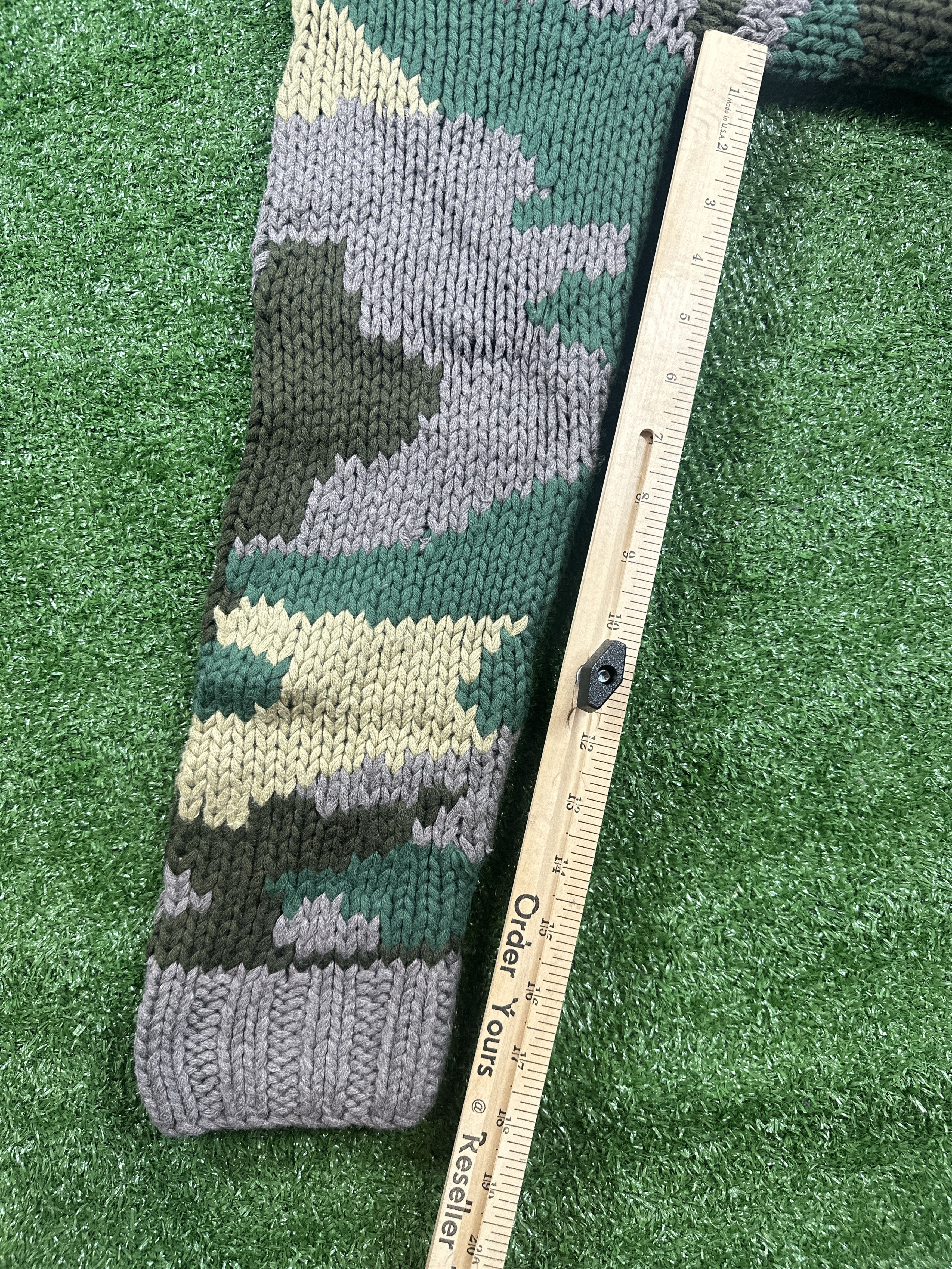 Rhude Rhude Heavyweight Knit Men's Camo Cardigan - Size Small Size US S / EU 44-46 / 1 - 8 Thumbnail