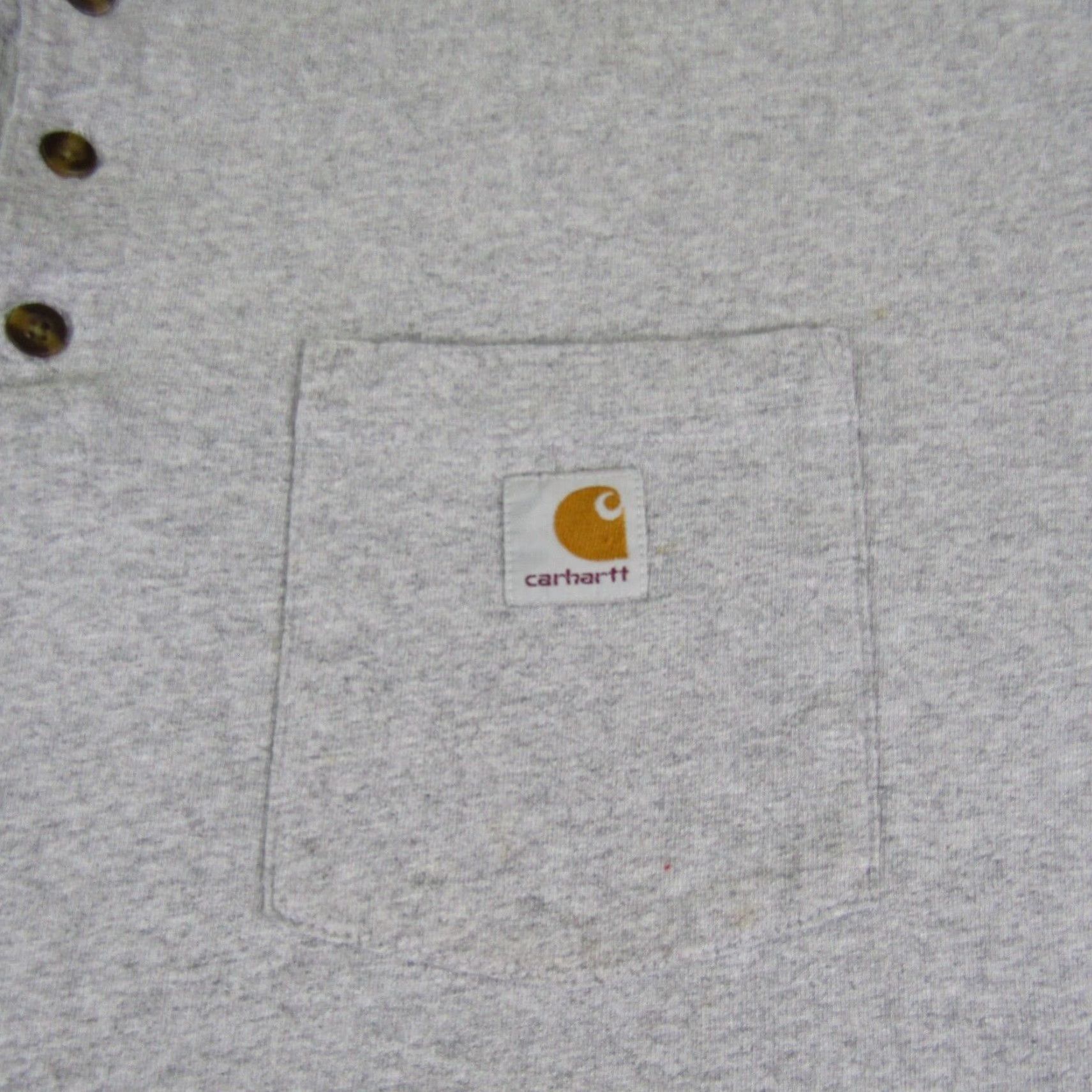 Carhartt VINTAGE Carhartt Shirt Mens 2XL Gray Original Fit Henley Pocket Utility Workwear Shirt Mens 2XL Gray Carhartt Size US XXL / EU 58 / 5 - 3 Thumbnail