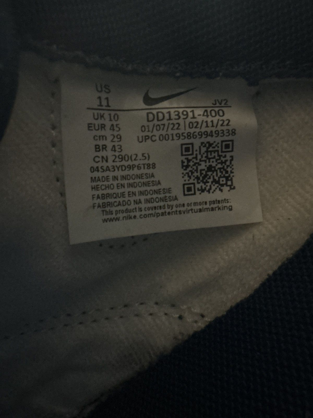 Nike Nike Dunk Valerian Blue - Size 11 Size US 11 / EU 44 - 6 Thumbnail