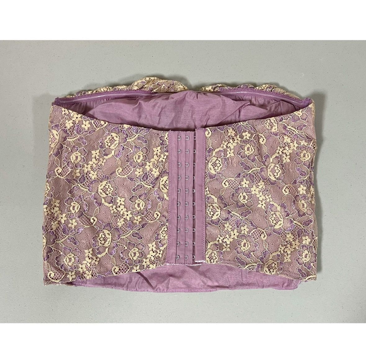 Dolls Kill Delia*s Dolls Kill Floral Lace Corset Tube Top Shirt Size M✨ Size M / US 6-8 / IT 42-44 - 4 Thumbnail