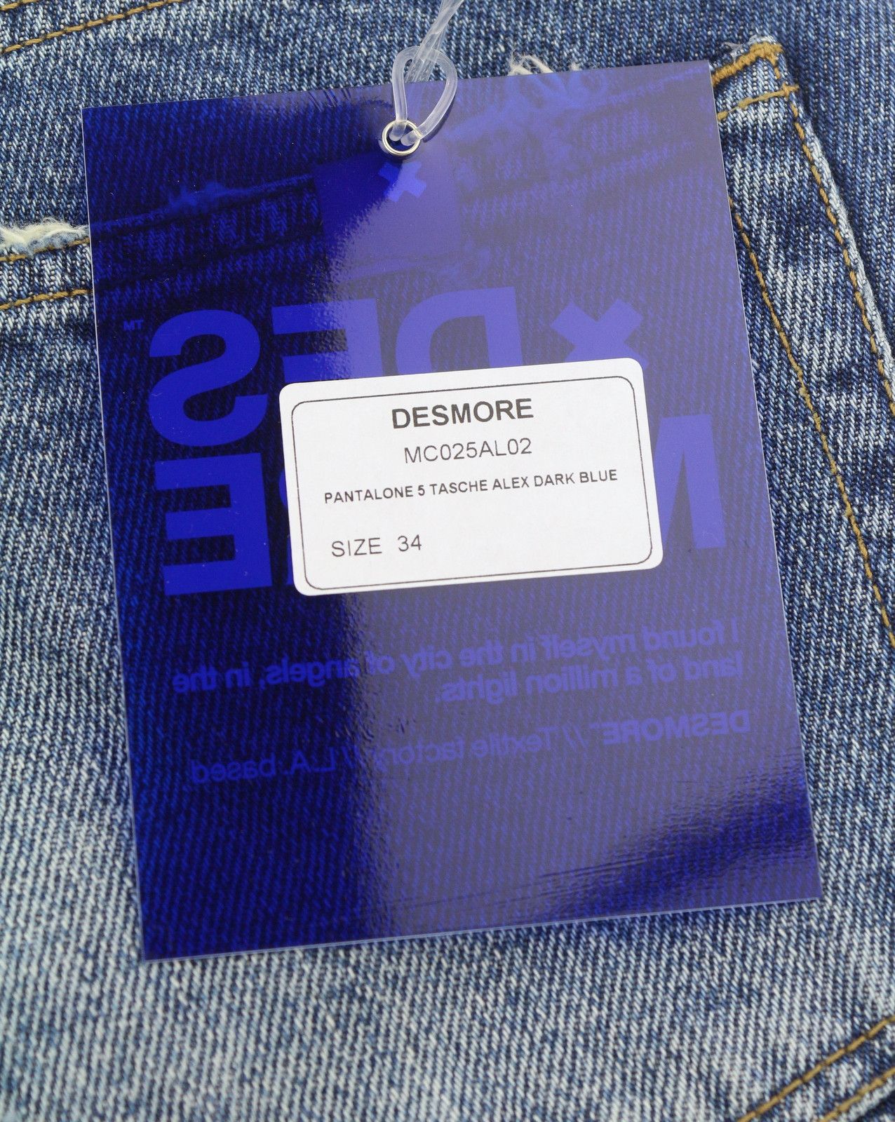 Other 5 TASCHE ALEX DARK BLUE W34 Slim Button Fly 87843 Size US 34 / EU 50 - 7 Thumbnail