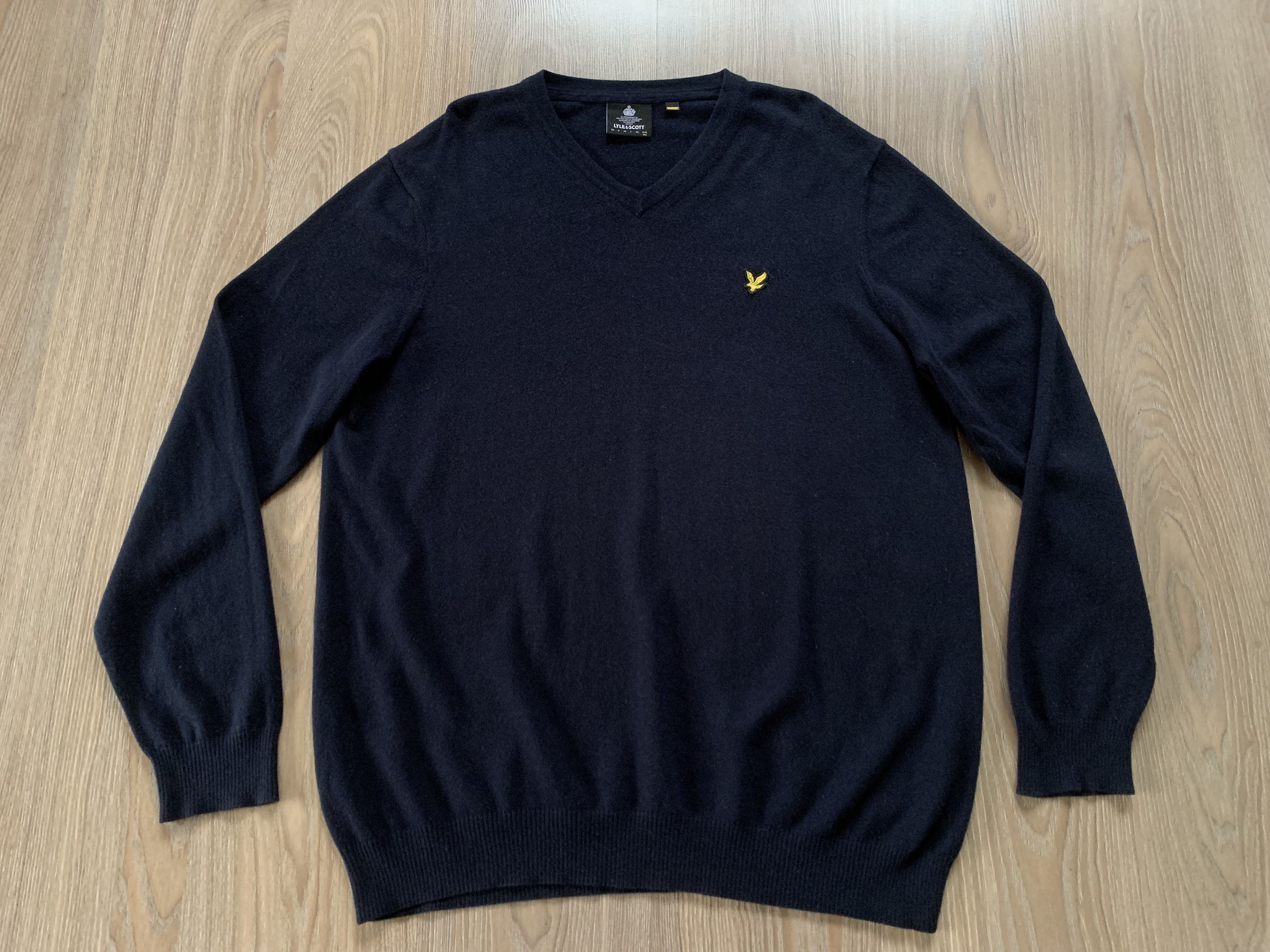 Lyle & Scott Lyle & Scott Black Wool Sweater Size US XXL / EU 58 / 5 - 2 Thumbnail